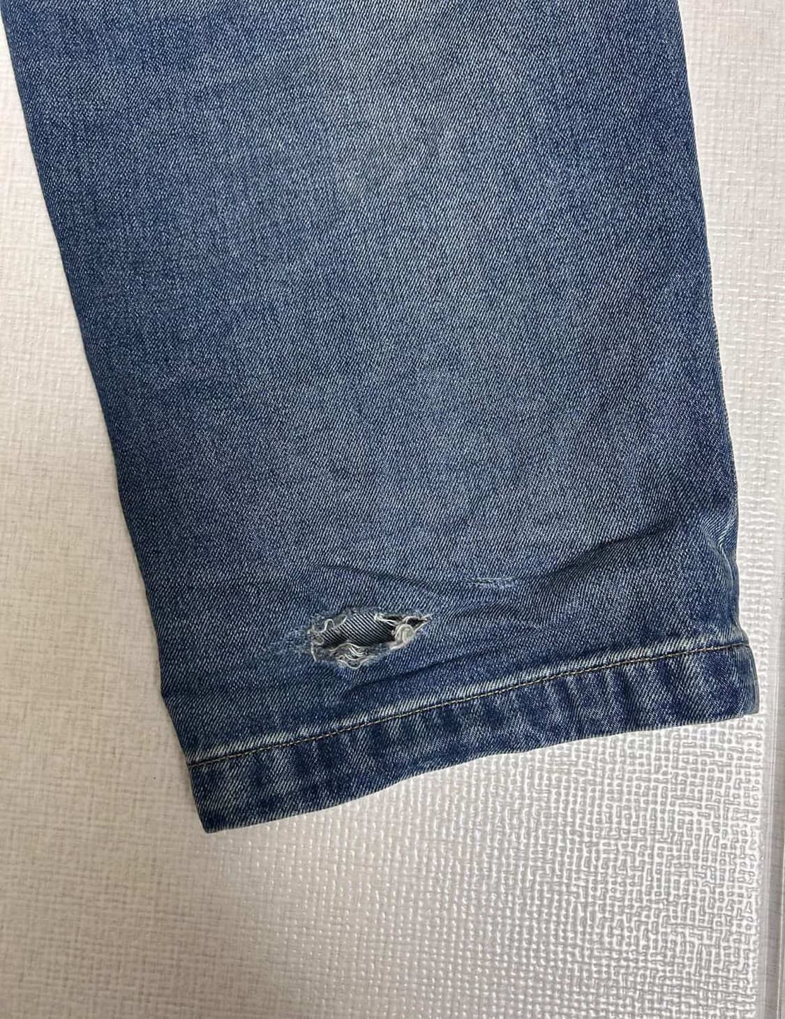 칼하트 브랜든 팬츠 스미스 블루 원 유즈드 워시 S 상품이미지4