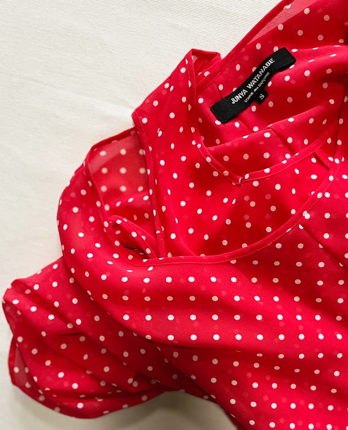 JUNYA WATANABE dot red dress 상품이미지8