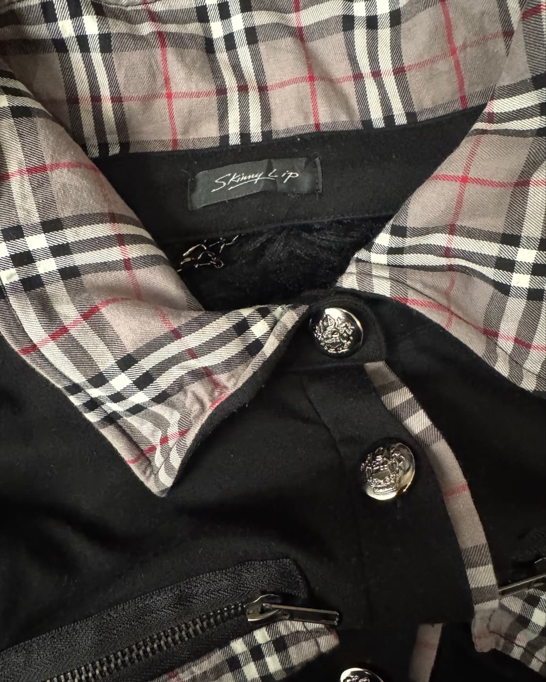 Skinny Lip tartan&chain point Fitted min 상품이미지5