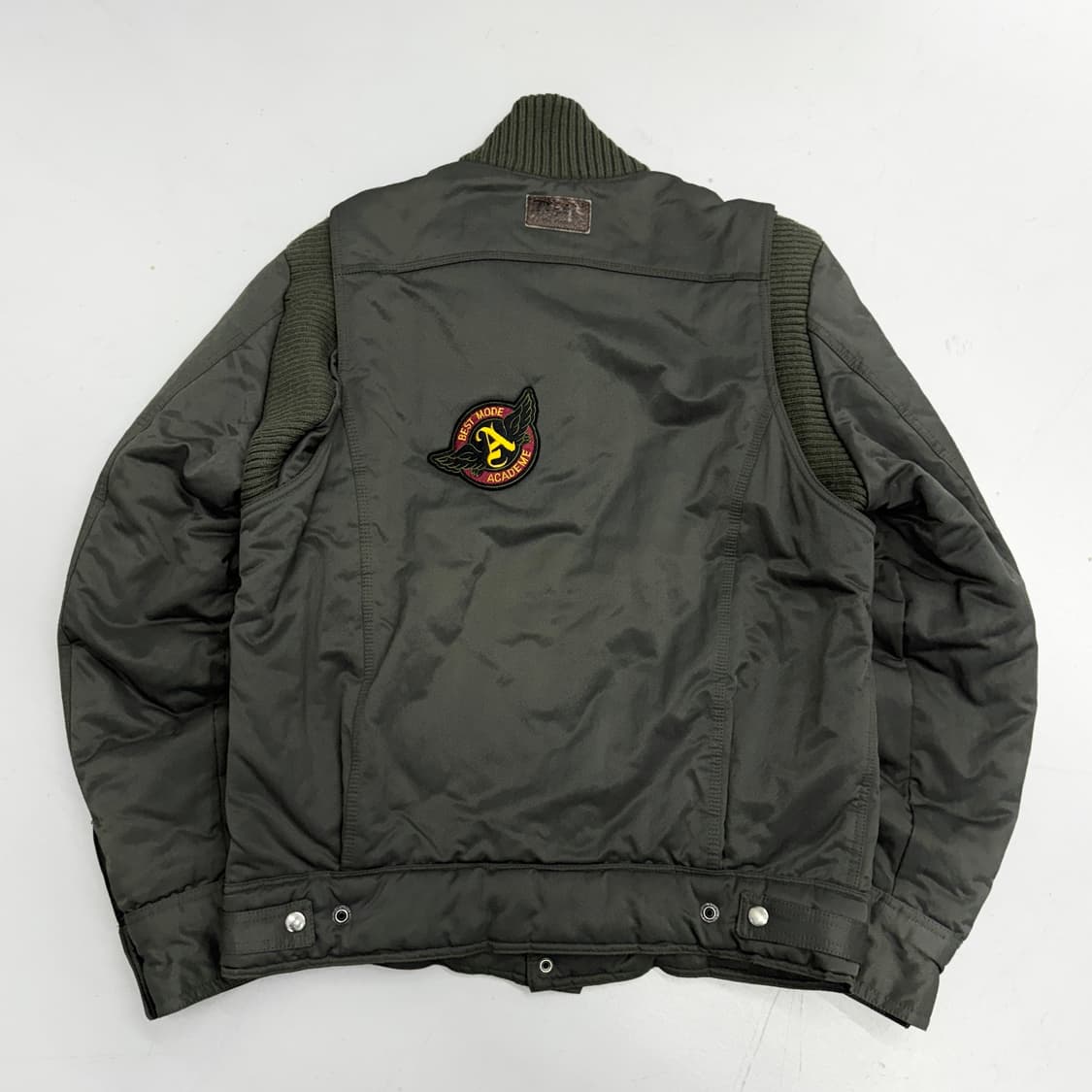 돌체엔가바나 하이넥 봄버 자켓 카키 상품이미지3