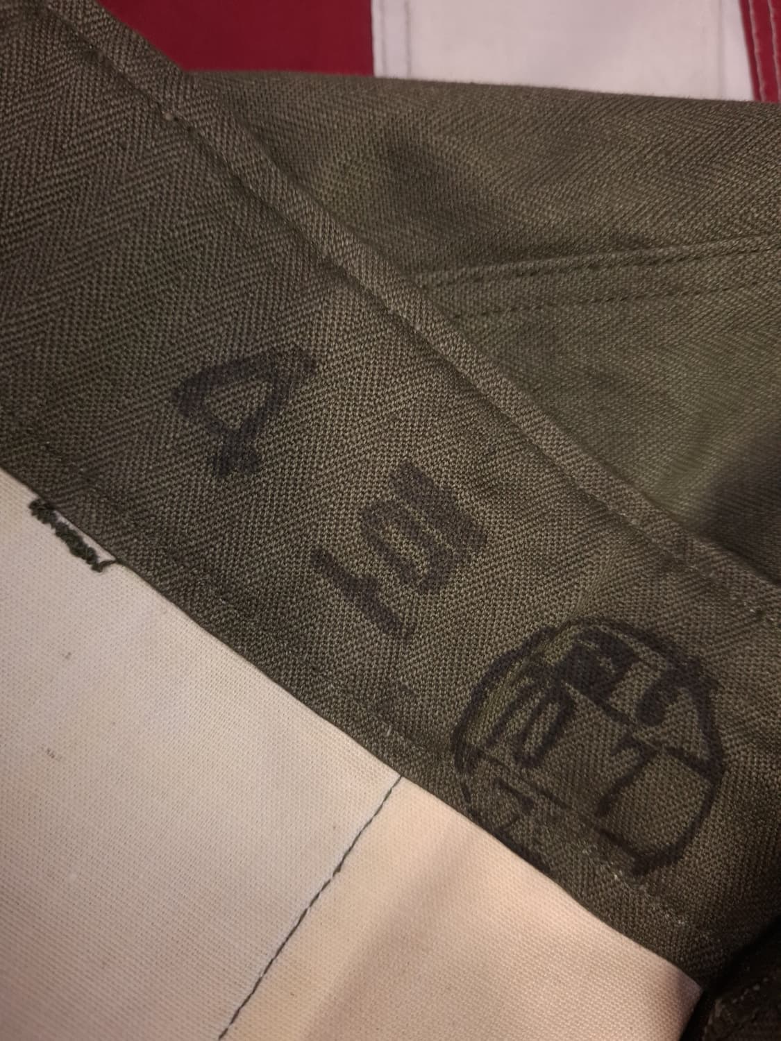 새제품 70's 국군용 HBT 전투복 바지 상품이미지3