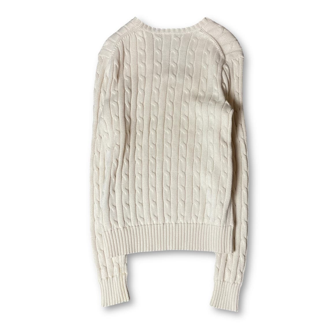 폴로랄프로렌 네이비포니 크림 케이블 니트 M 상품이미지2