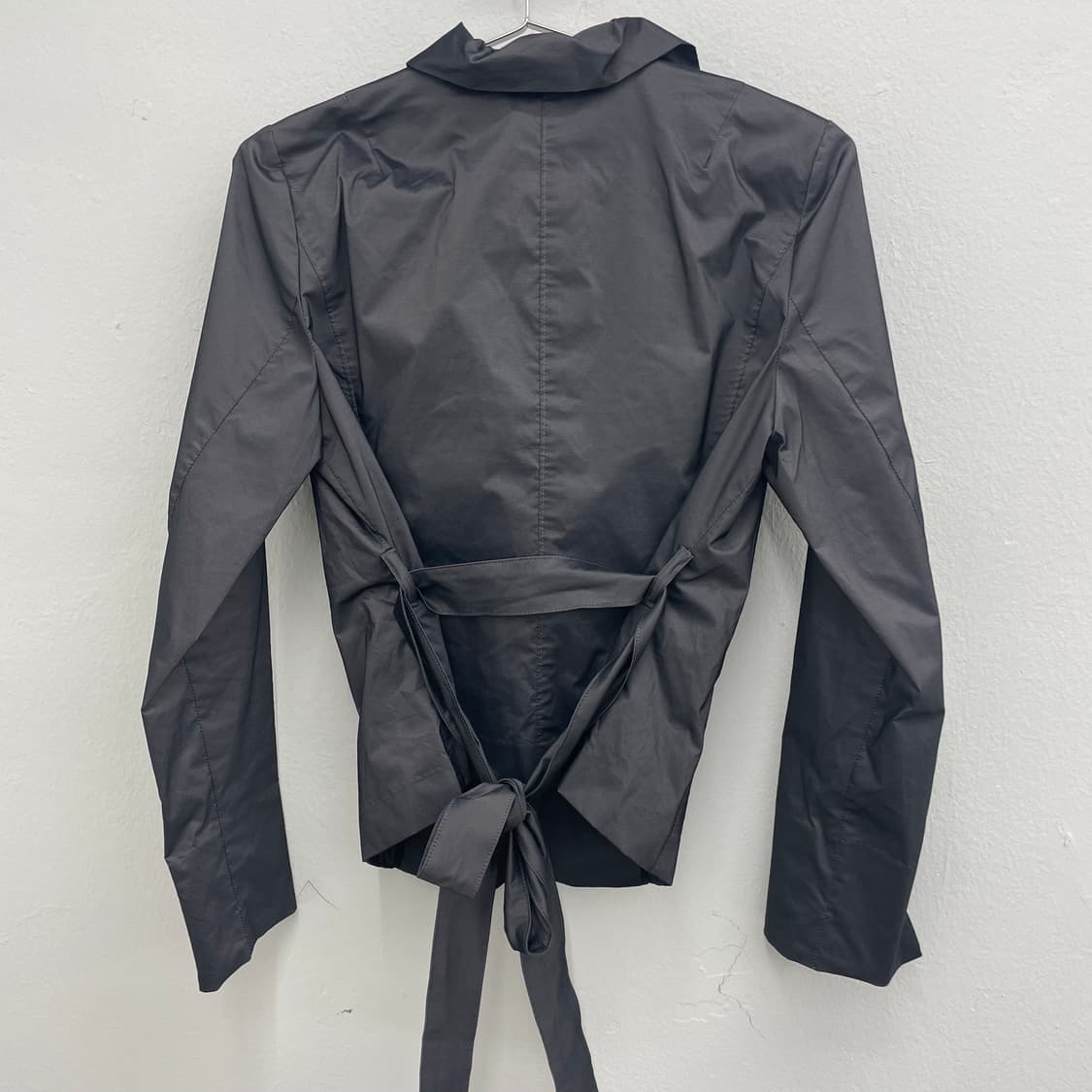 Ruffle front tie waist jacket 상품이미지2