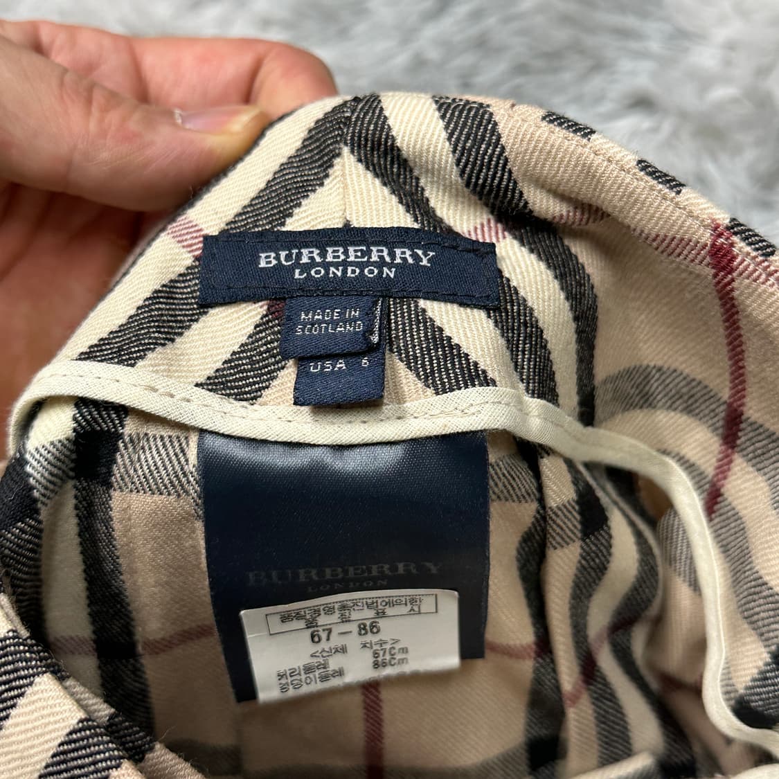 버버리 체크 정품 플레어 스커트  상품이미지4