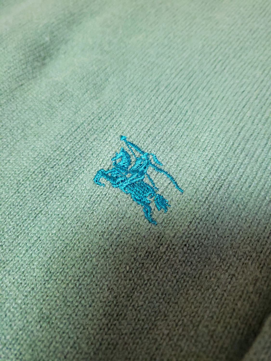 버버리 빈티지 민트 빅로고 니트 상품이미지2