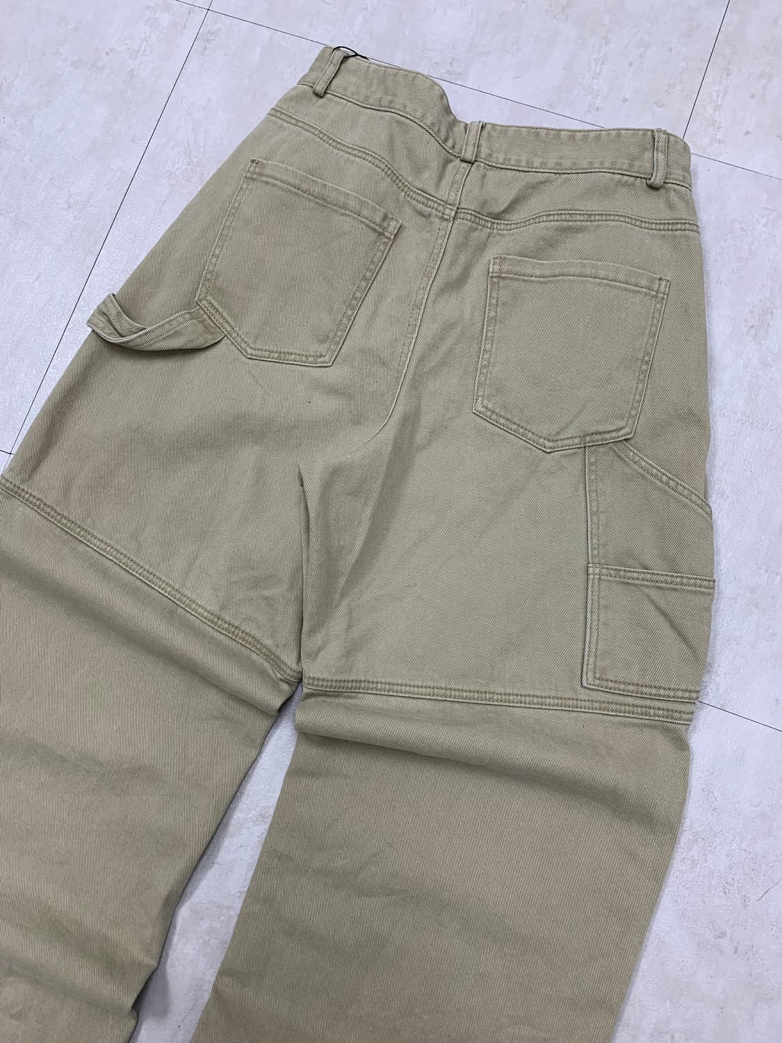 Kiimuir 베이지 더블니 카펜터 팬츠 #533 상품이미지9