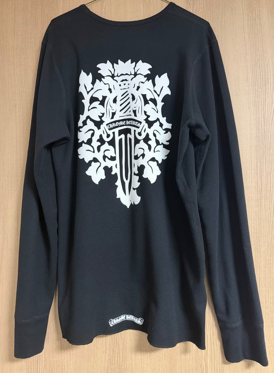 크롬하츠 대거 와플 써멀 롱슬리브 블랙 XXL 상품이미지3