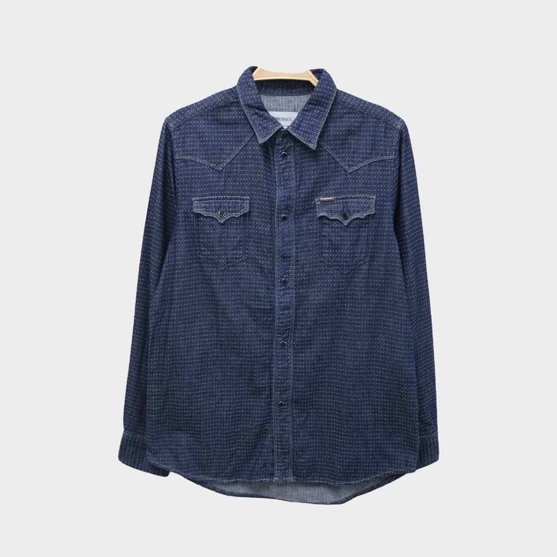 디젤 데님 도트 셔츠 65016 상품이미지1