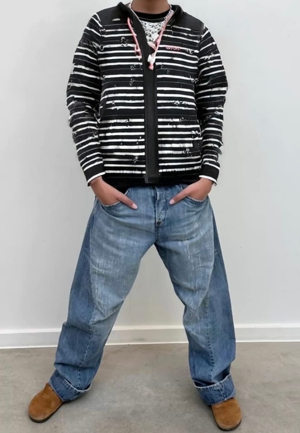 아디다스 스트라이프 코튼 자켓 상품이미지4