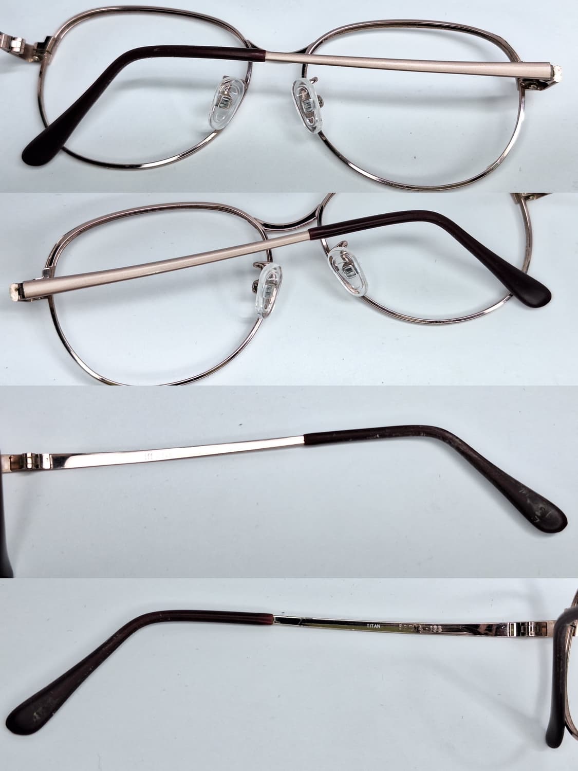 fff-525 티타늄 여성용 안경테 52mm 로즈골드 일본 수입 빈티지 상품이미지8