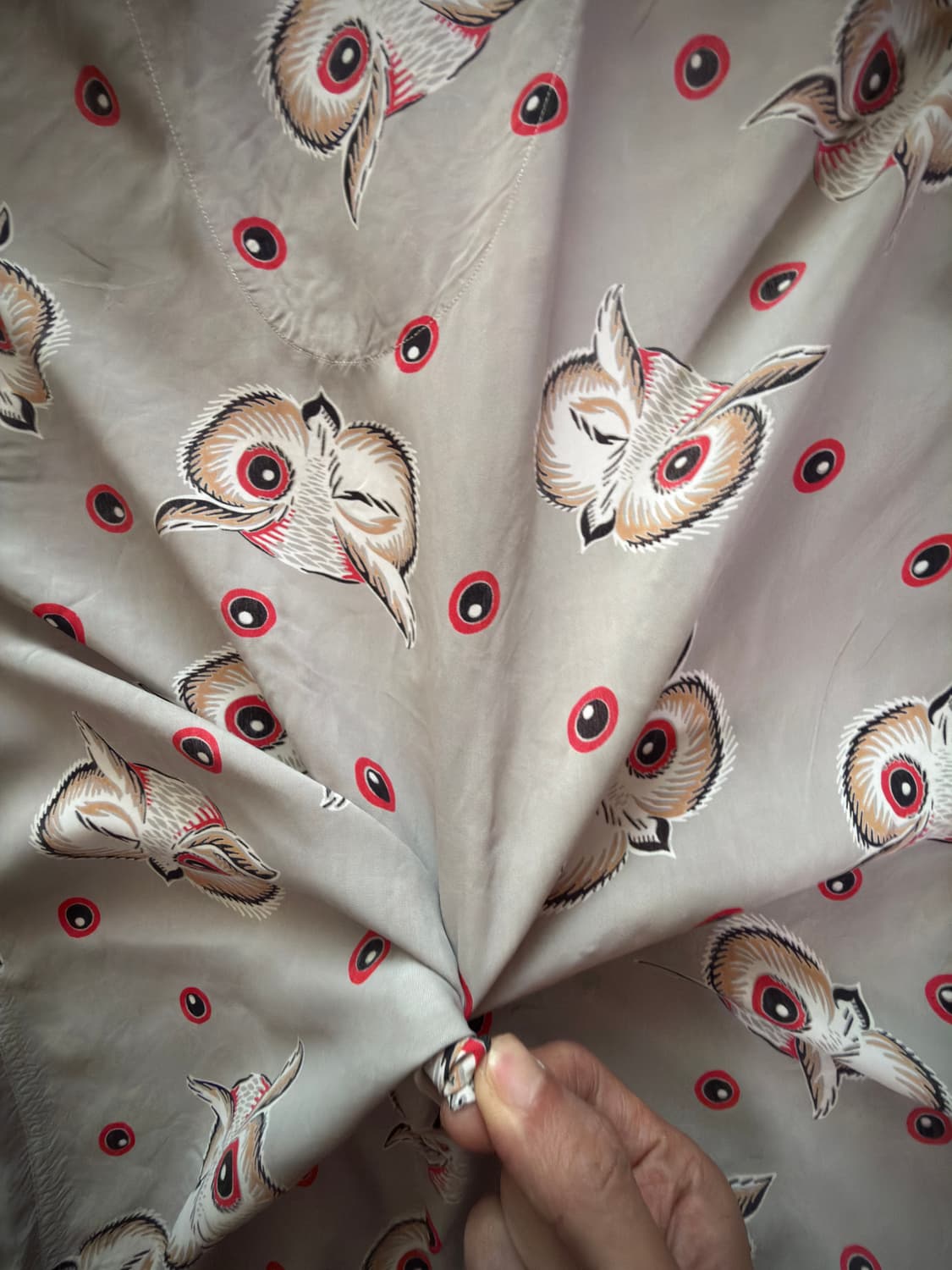 50s USA Wilson Brothers Owl eyeballs 셔츠 상품이미지7