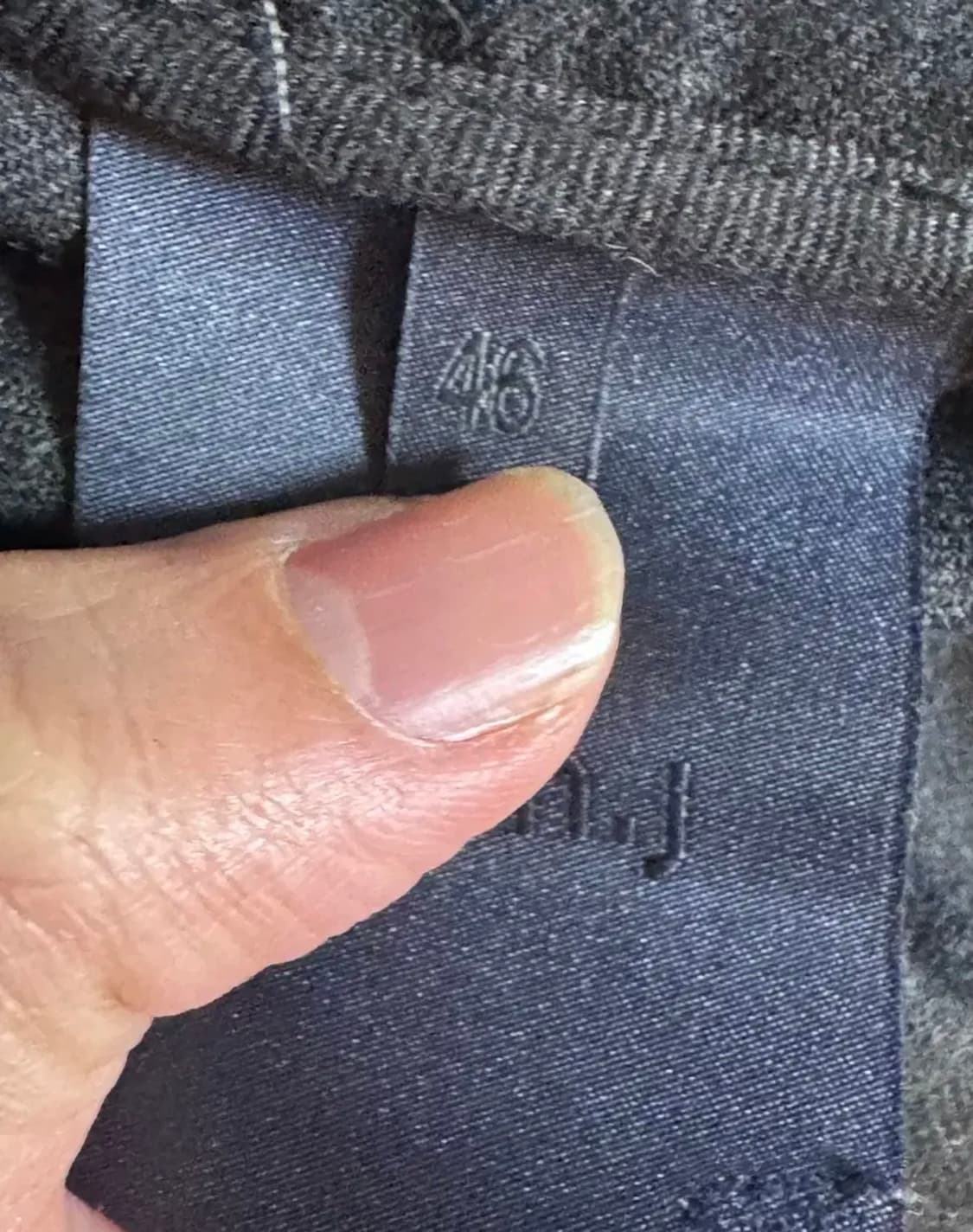 준지 핀 스트라이프 울 트러커 46 상품이미지6