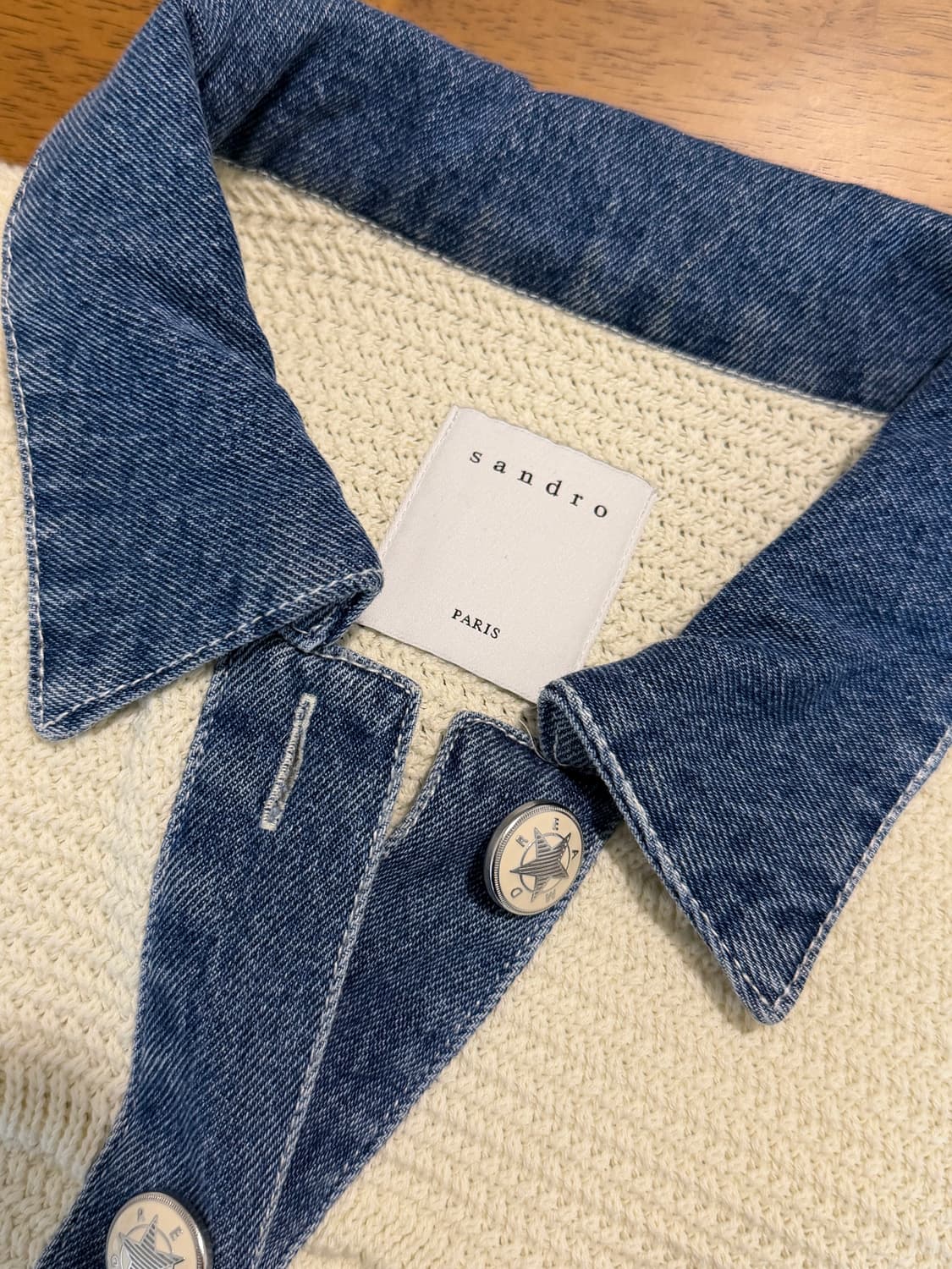 제니 산드로 트위드 데님 자켓 상품이미지4