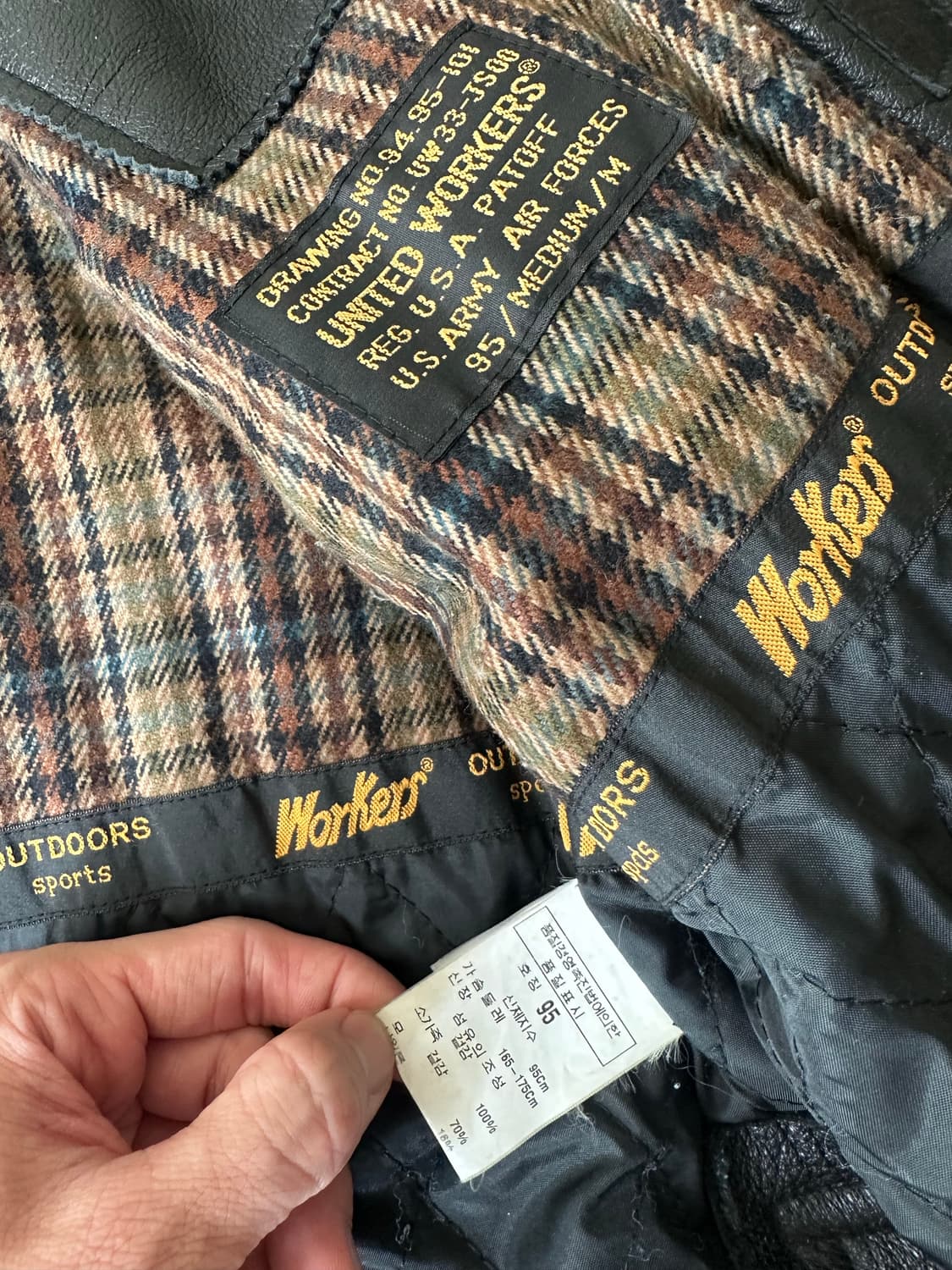 유나이티드워커스 카우하이드 나바호 레더 자켓 상품이미지4