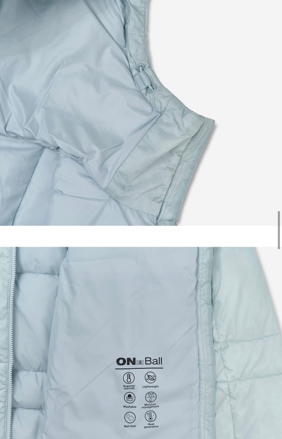 노스페이스 경량패딩 라이트블루  상품이미지3