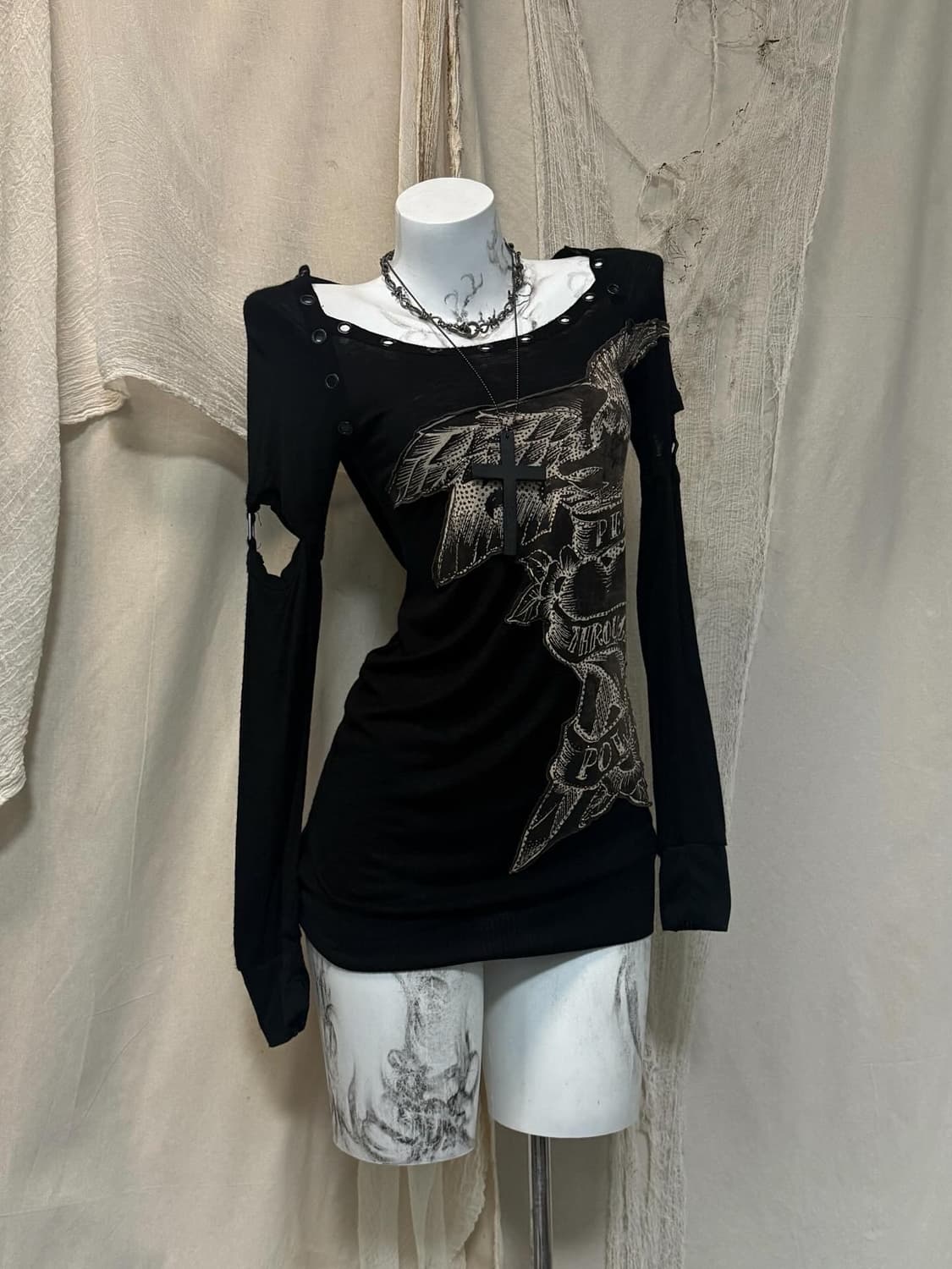 Salvage Eyelet Detail Sleeve 상품이미지1