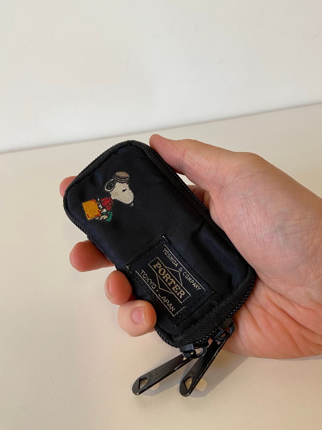 포터 스누피 자수 블랙 키케이스 상품이미지4