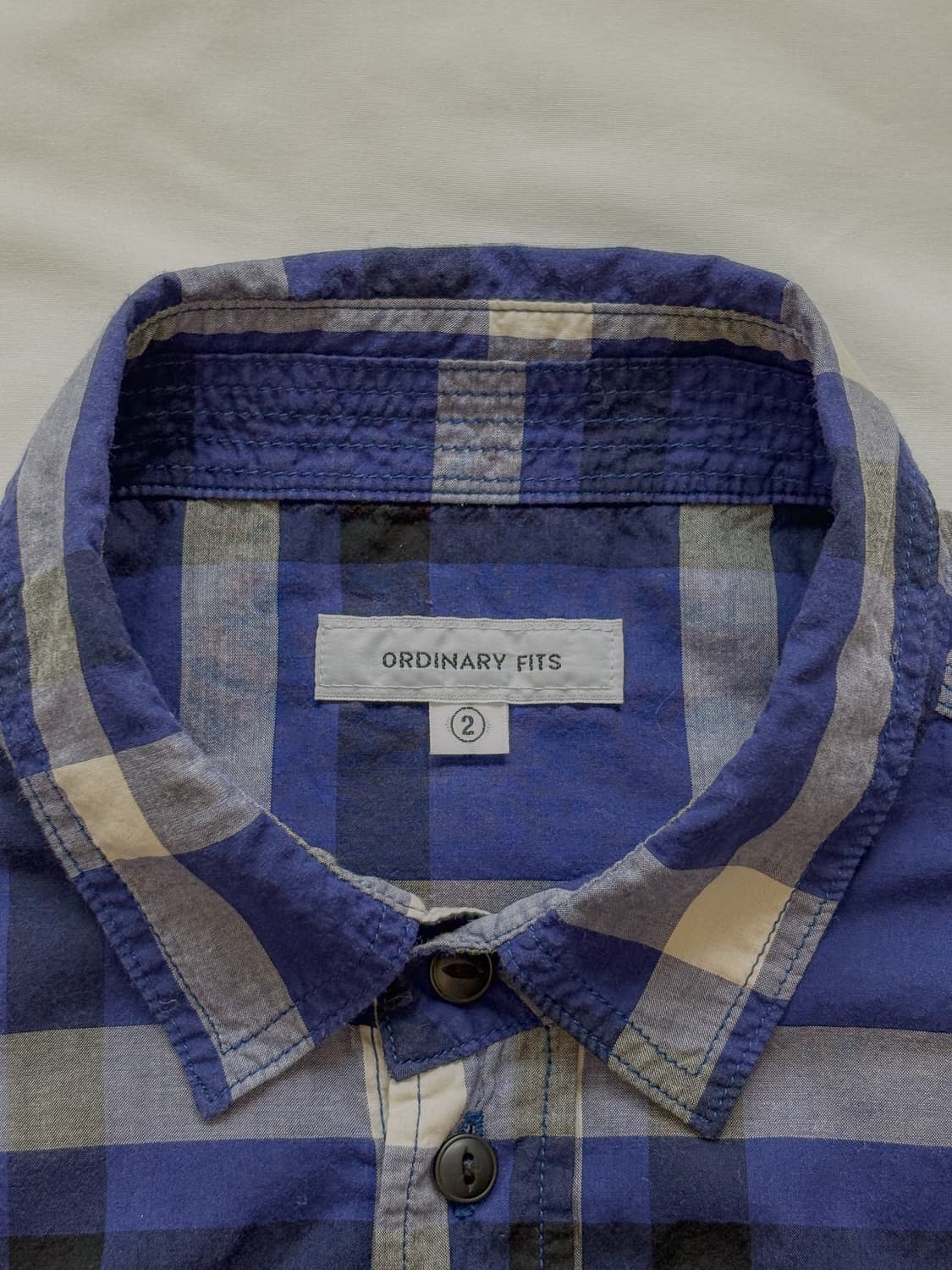 Ordinary fits cotton check shirt 상품이미지4