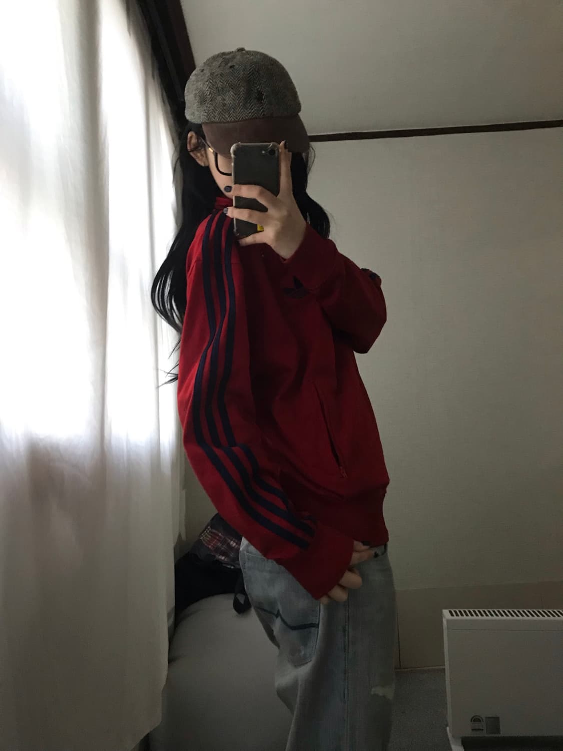 아디다스 버건디 네이비 구파이어버드 져지 상품이미지4