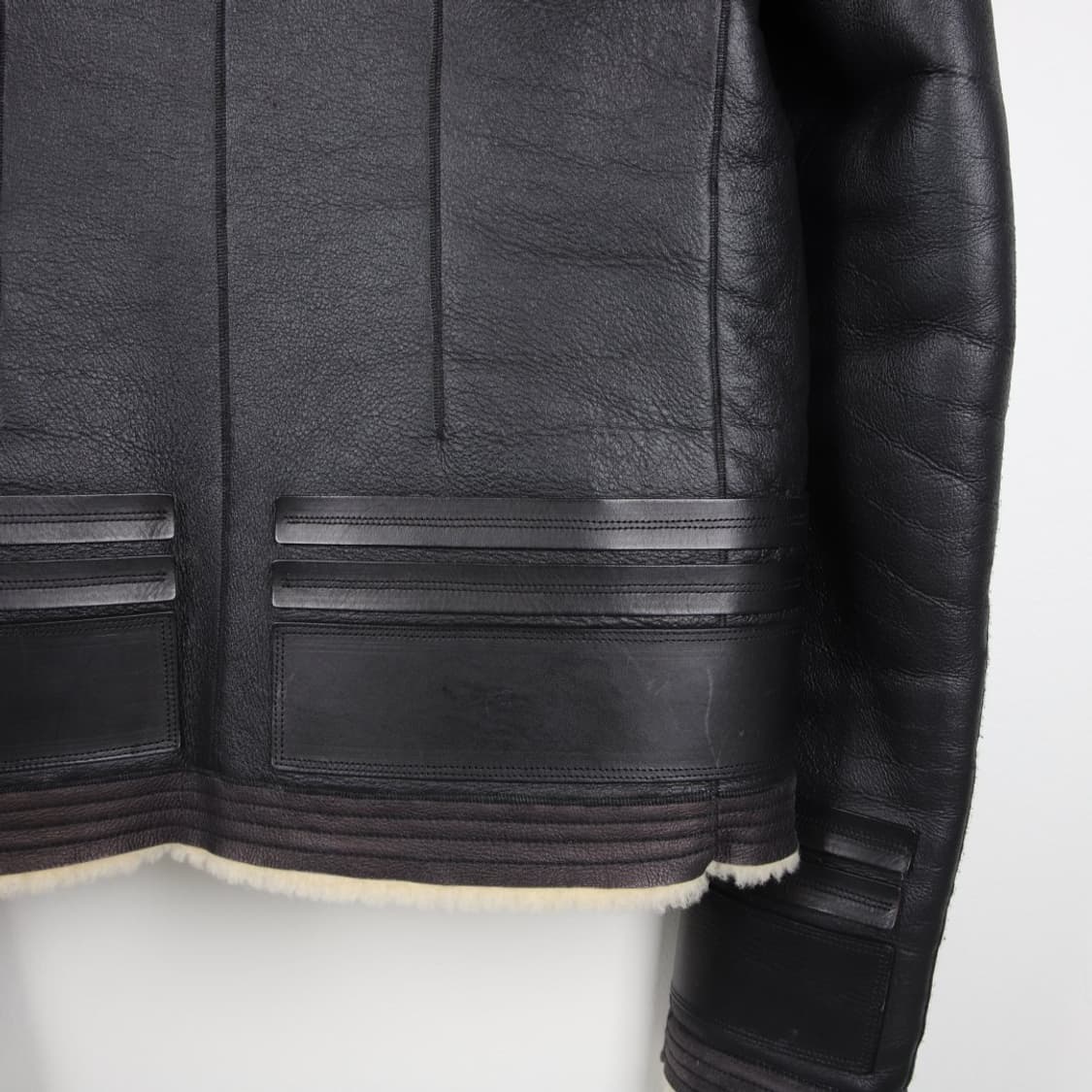 50 / Rick Owens 릭오웬스 레더 장식 가죽 무스탕 상품이미지8