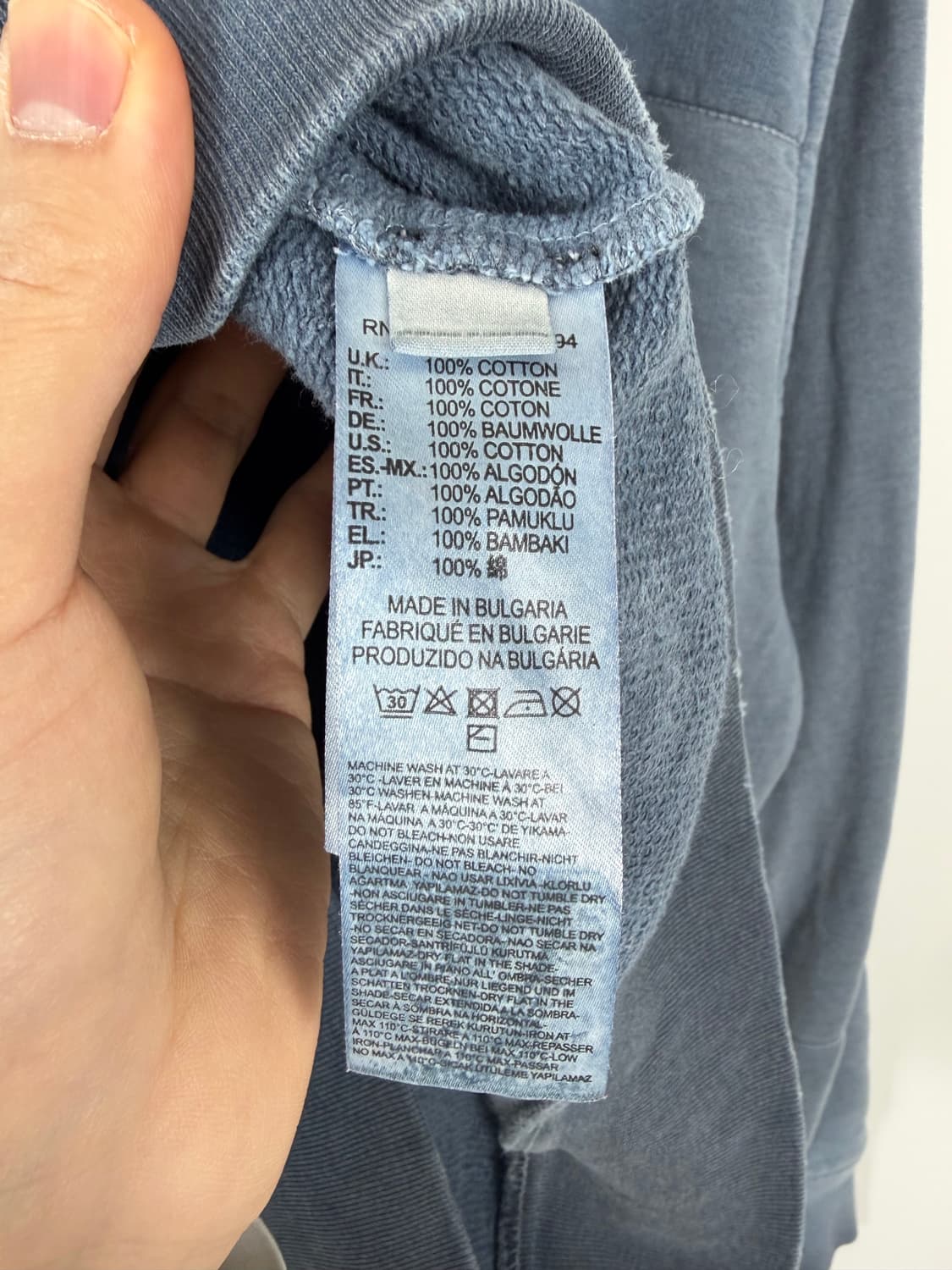 a32) DIESEL 디젤 워싱 피그먼트 후드티 상품이미지6