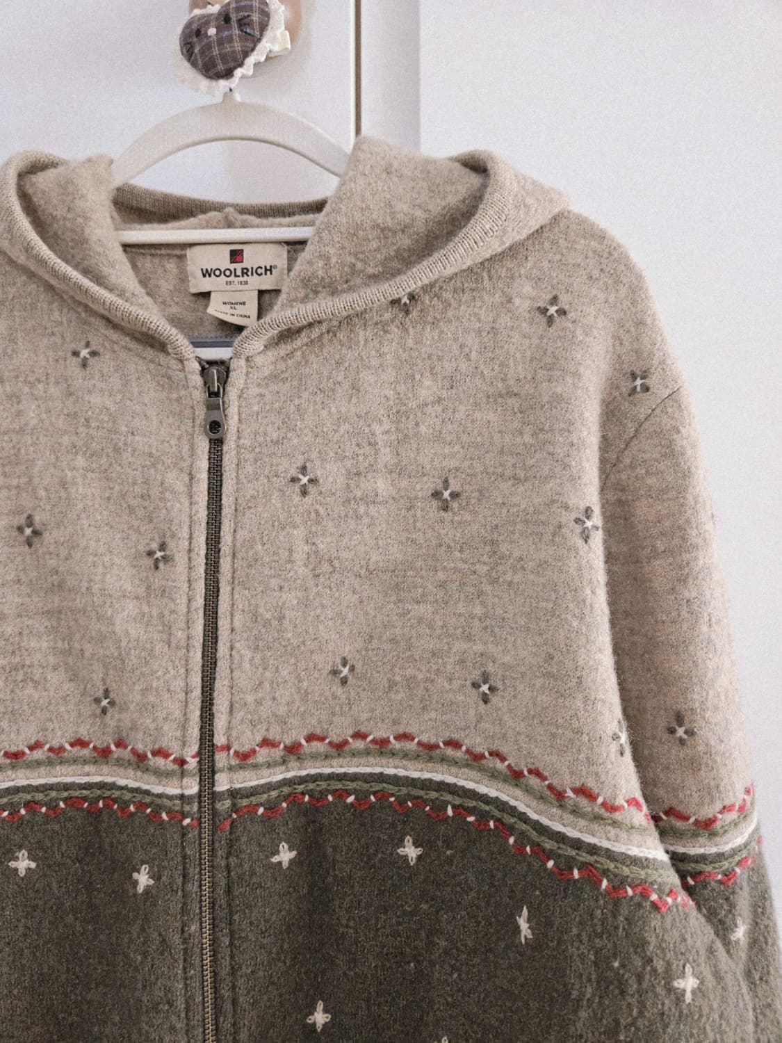 빈티지 울리치 압축울 후드 니트집업 상품이미지3