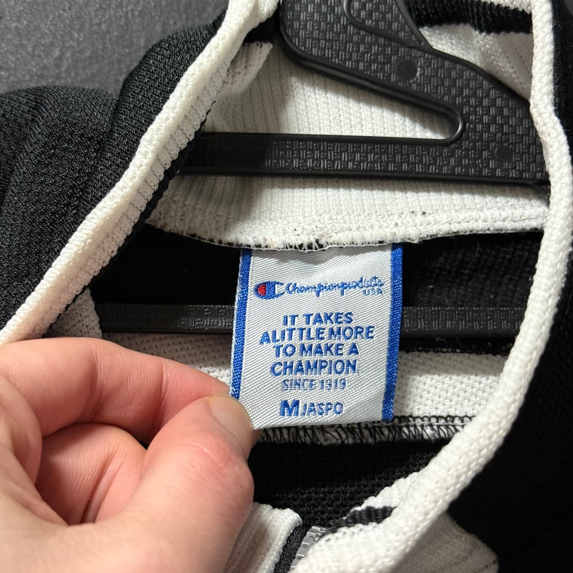 챔피온 00s 재팬 범고래 배색 올드스툴 집업 져지 저지 상품이미지7