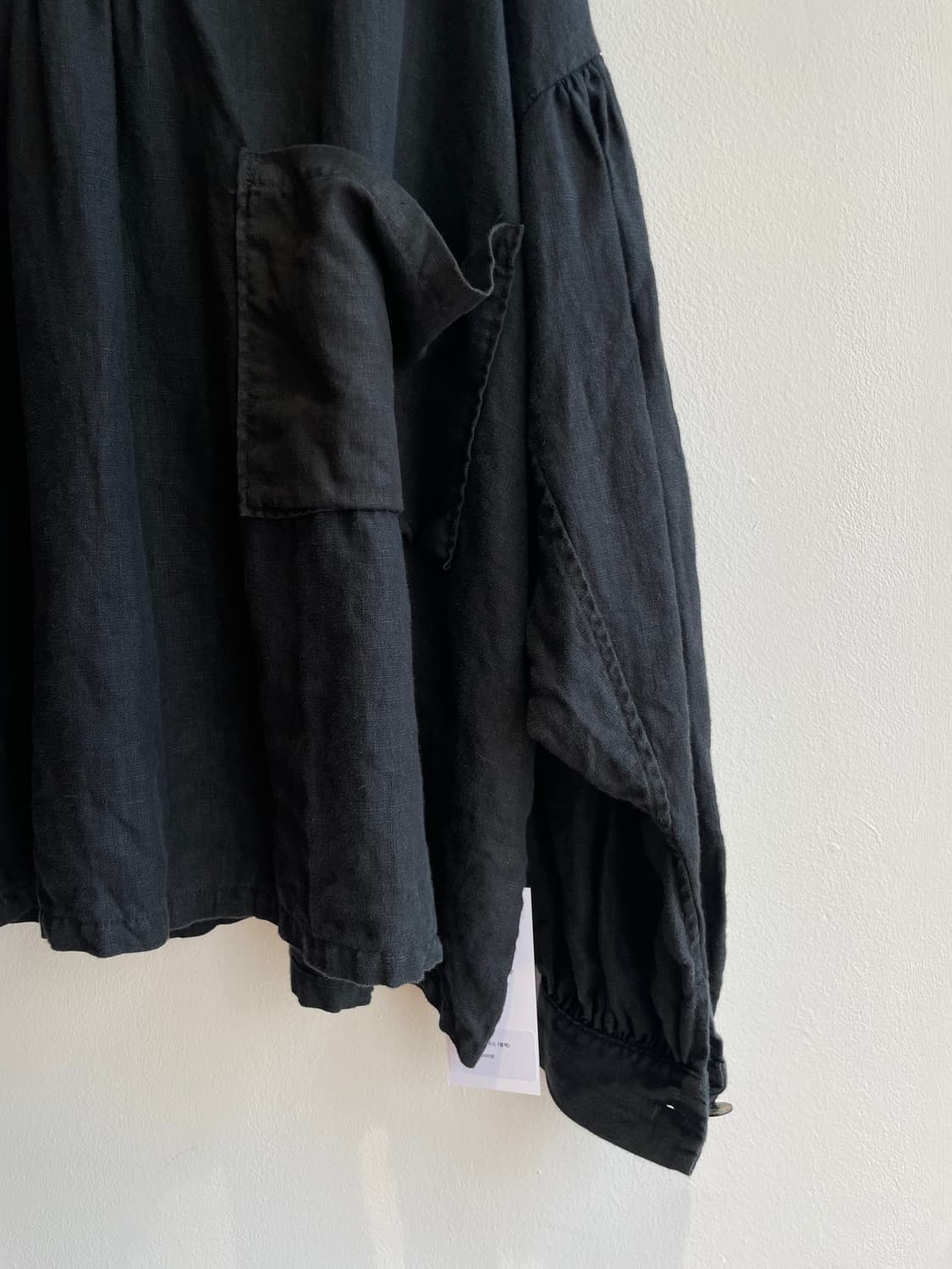 캐피탈 린넨 캔버스 프릴링 지피 블라우스 상품이미지3