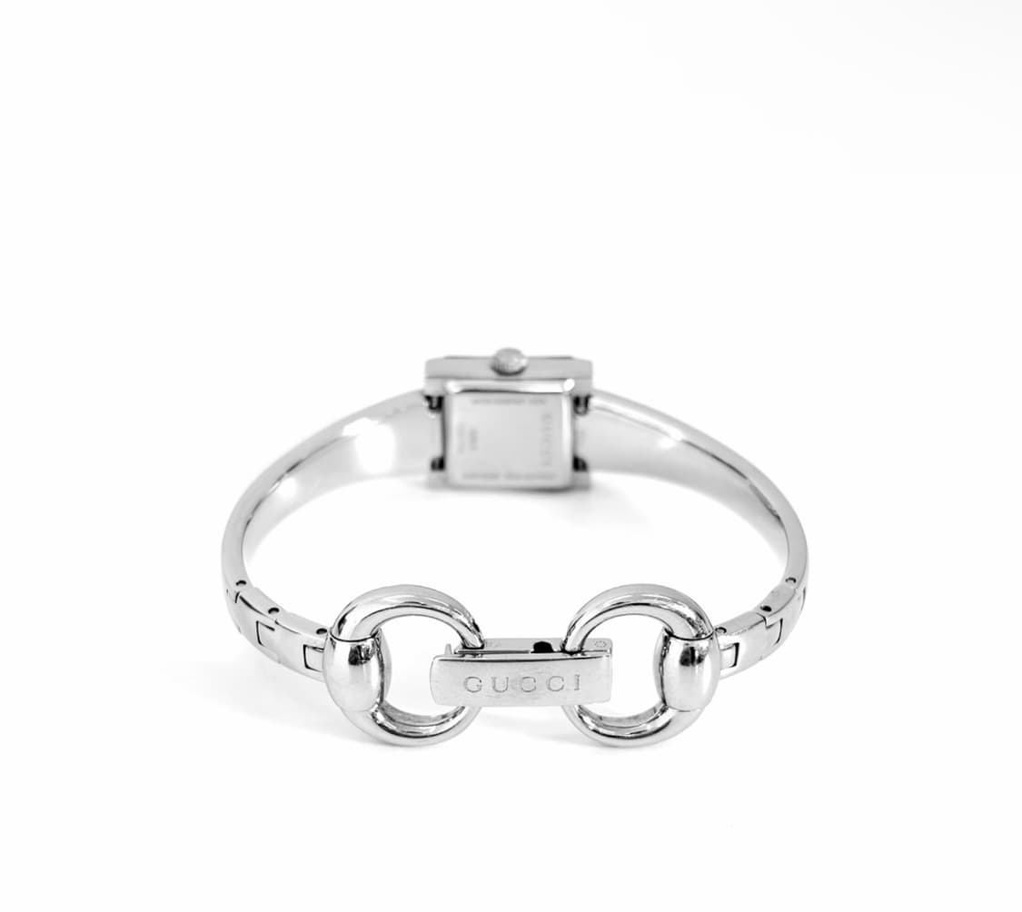 [OS] 구찌 여성 GG로고 사각 스퀘어 베이지 프레임 여성 뱅글 시계 상품이미지2