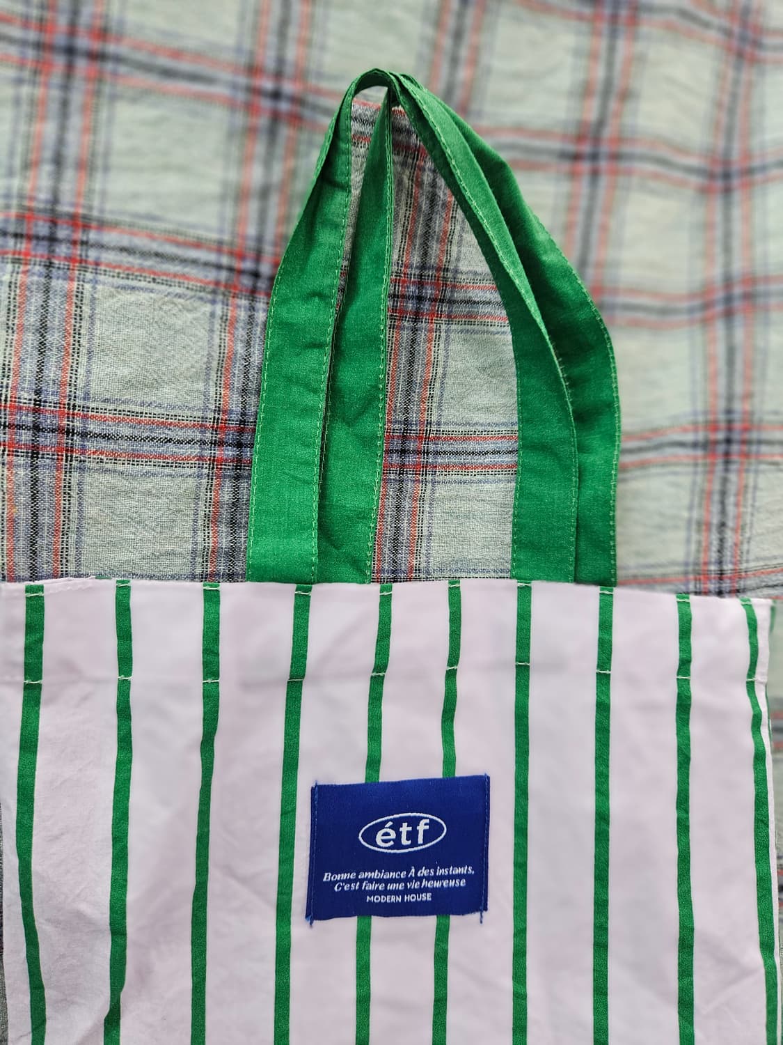 모던하우스 에토프 스트라이프 토트백 상품이미지2
