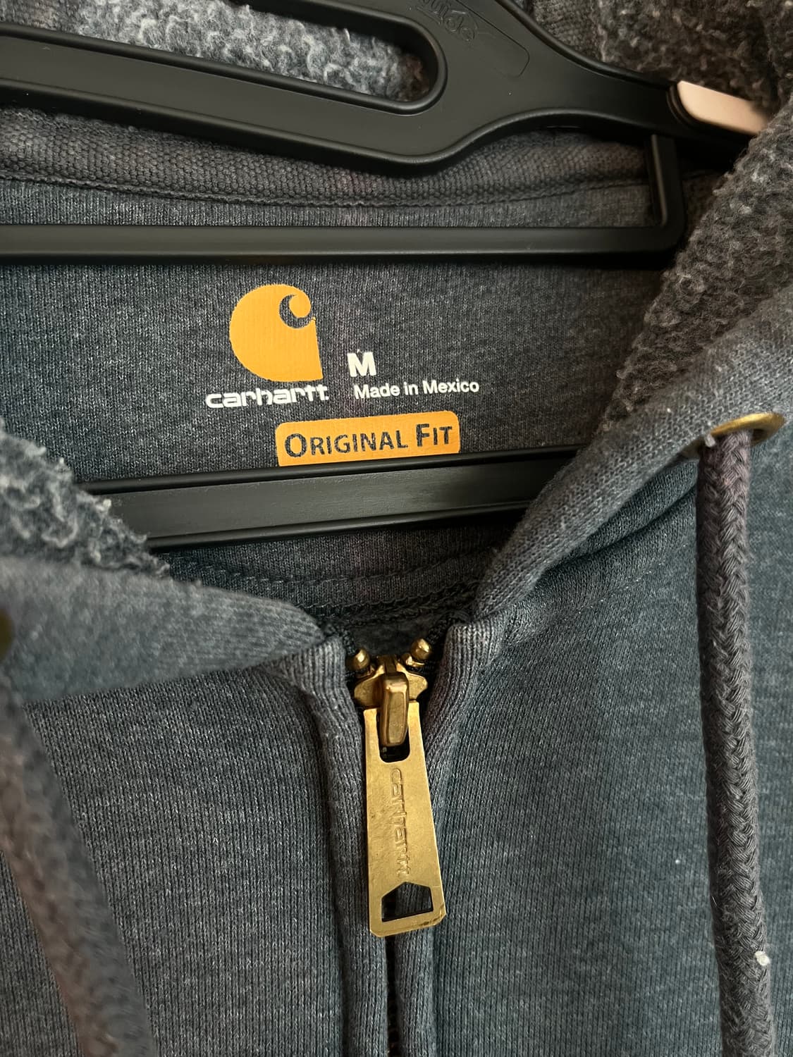 칼하트 오리지널 핏 워시드 네이비 후드집업 [M] 상품이미지4