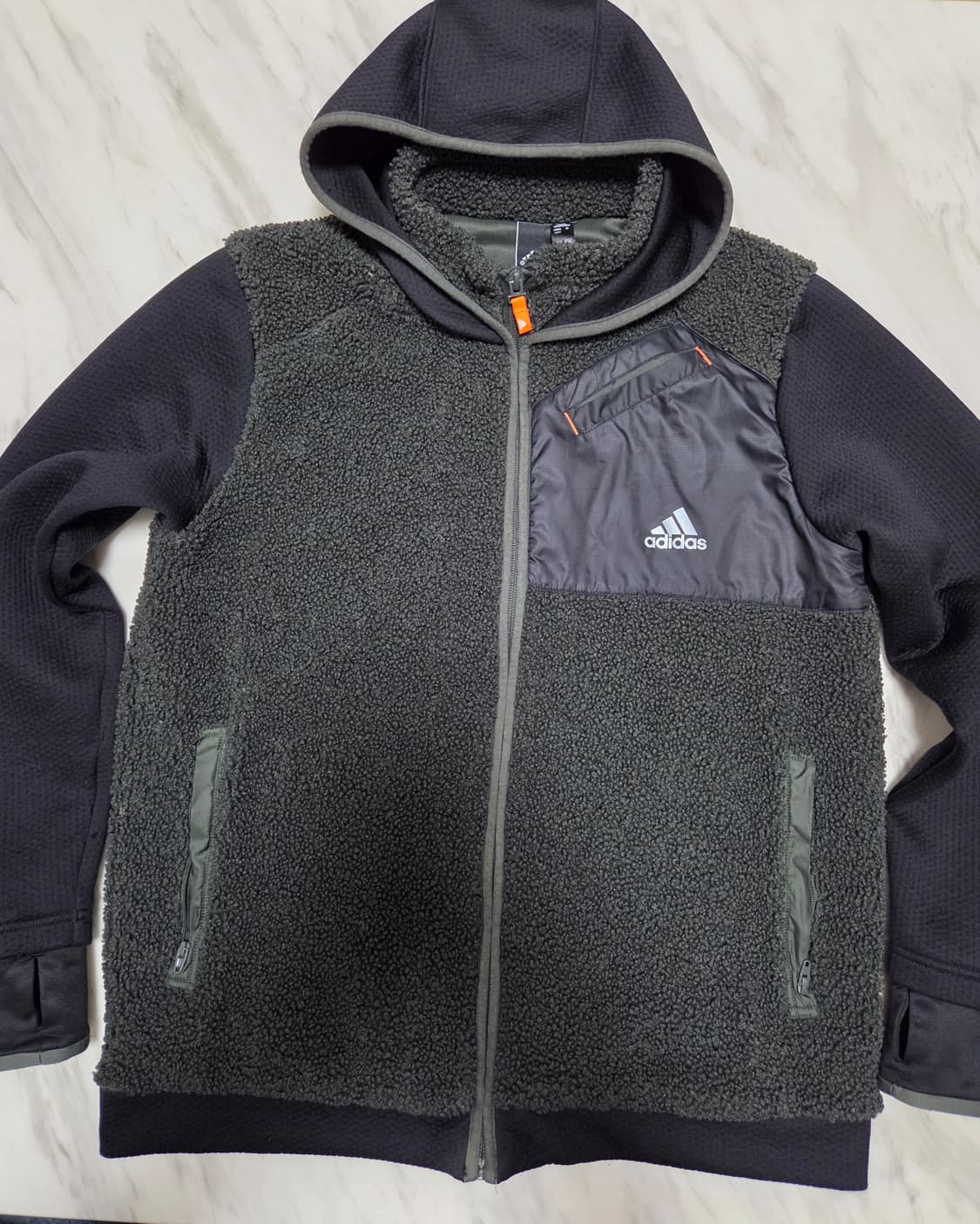 아디다스 플리스 후드집업 상품이미지1