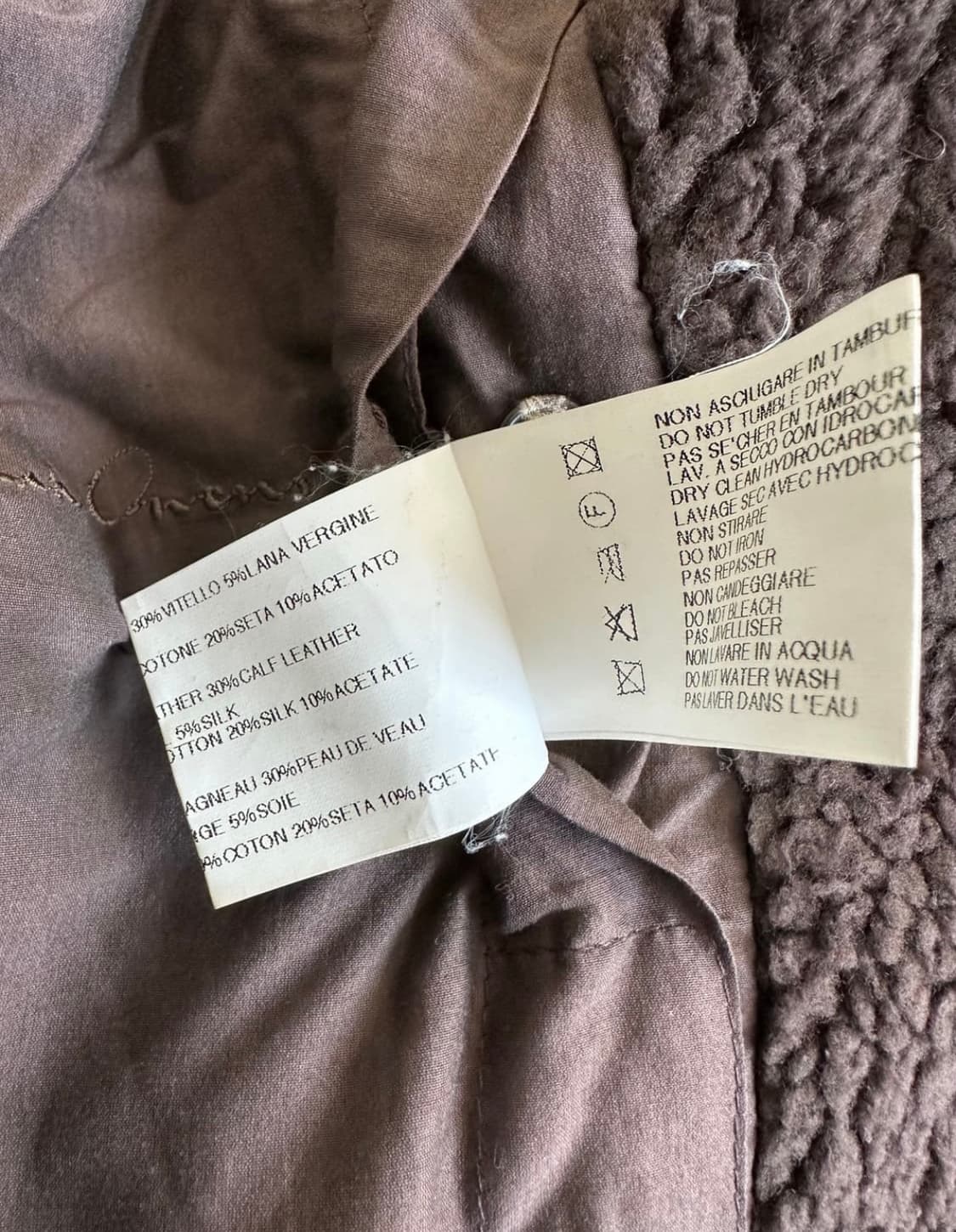 릭오웬스 09fw 램스킨 하이넥 시어링 무스탕 상품이미지6