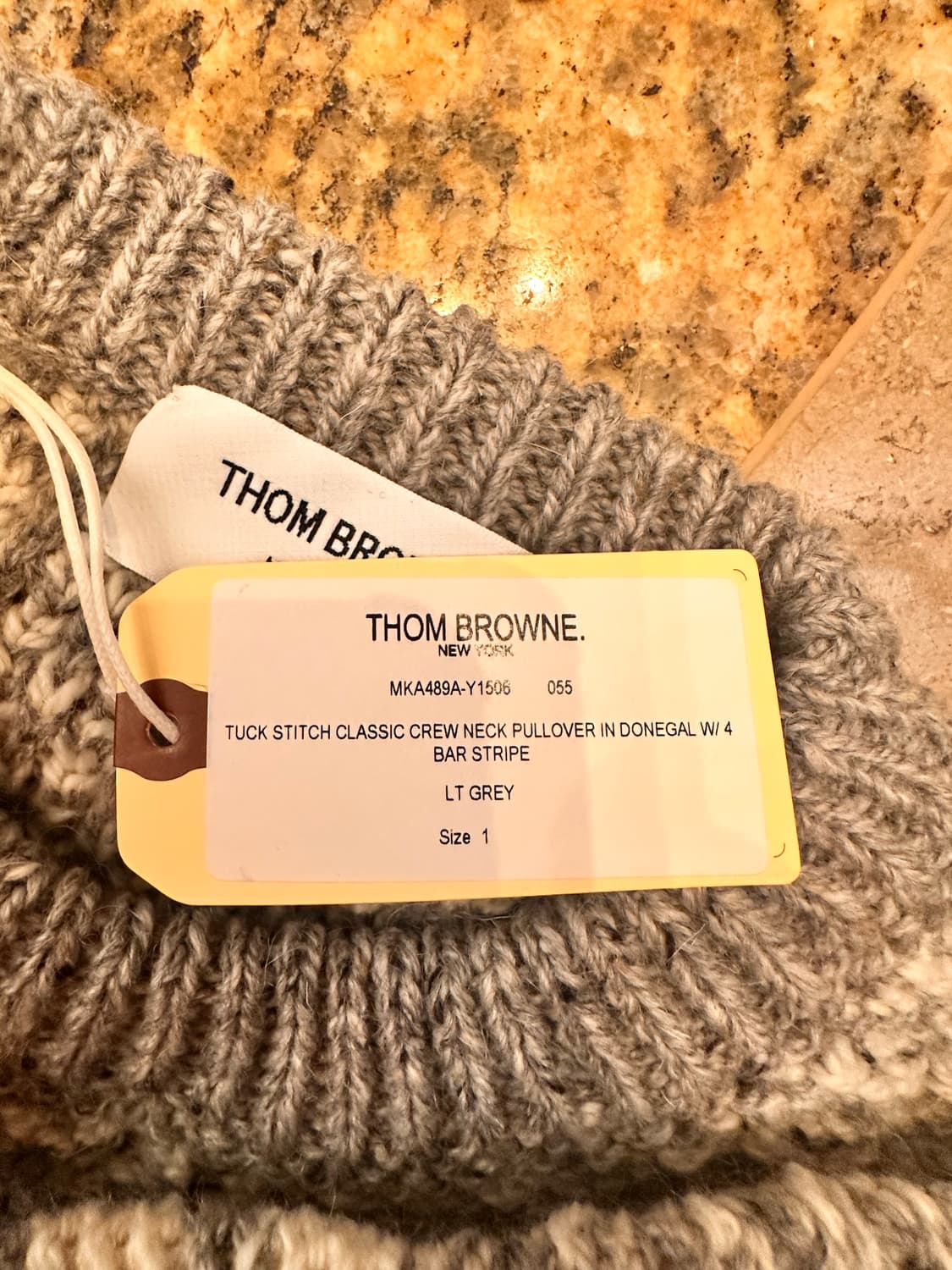 [미시착 새상품] 톰브라운 도네갈 스티치 니트 상품이미지4