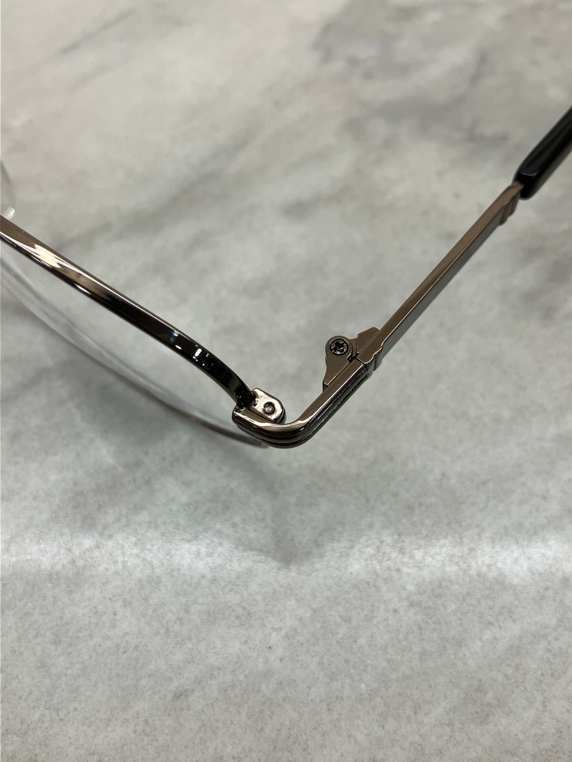 카라 KARRA 브론즈 스틸 소프트 스퀘어 메탈테 안경 상품이미지2