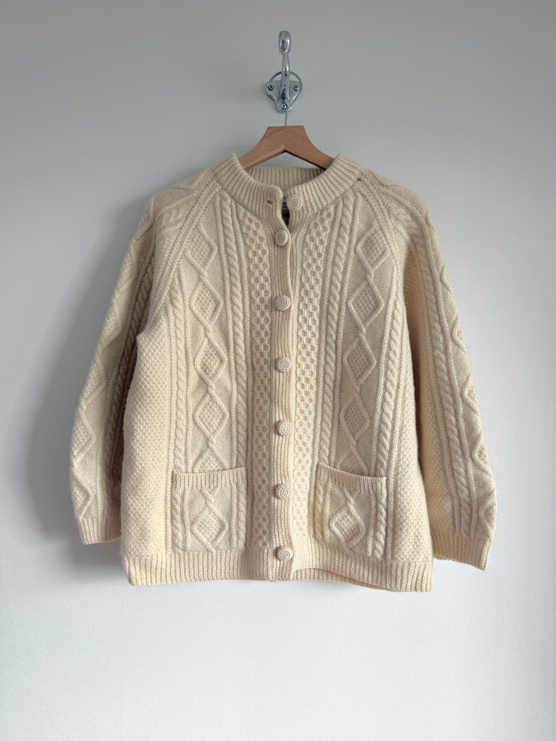 한림(Hallim) 핸드메이드 울 니트 가디건 상품이미지1