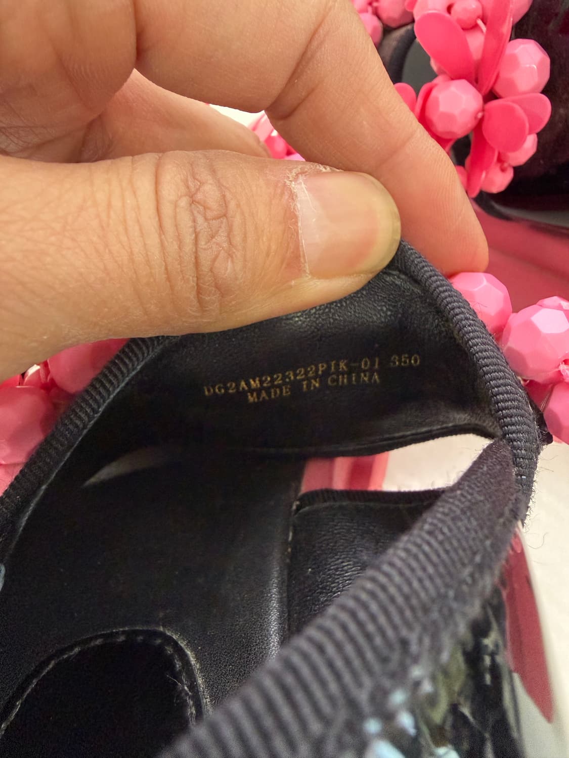 정품) 슈콤마보니 플랫폼 핑크 꽃 장식 샌들 350 상품이미지8