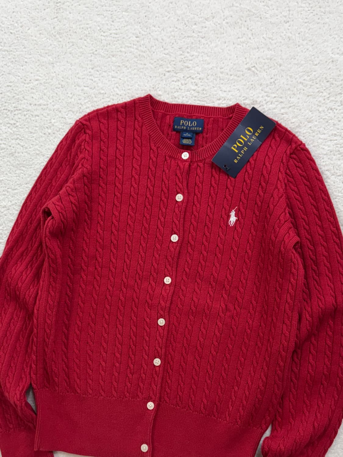 새상품 폴로 레드 우먼 가디건 상품이미지2