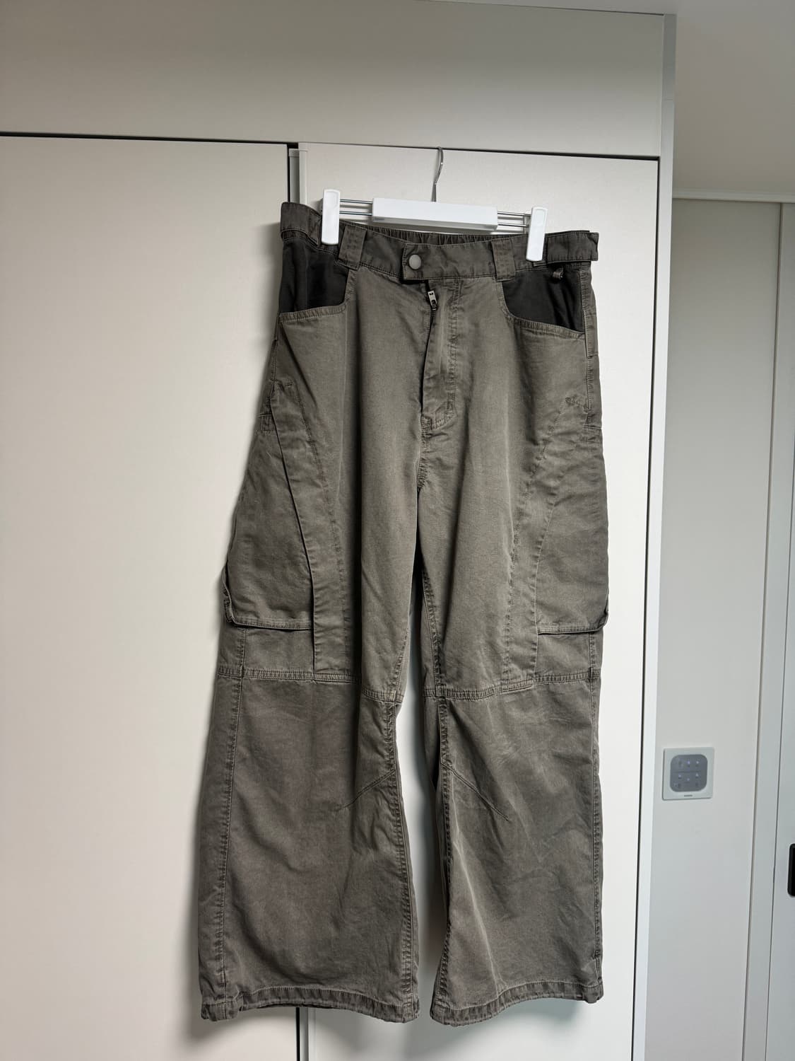 (3) 폴리테루 보더팬츠 베이지 상품이미지2