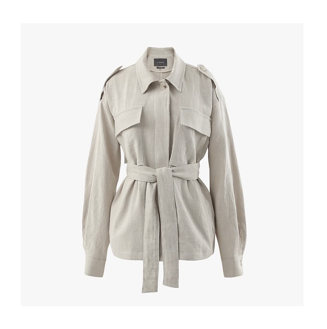 de silhouette 린넨 자켓 상품이미지1