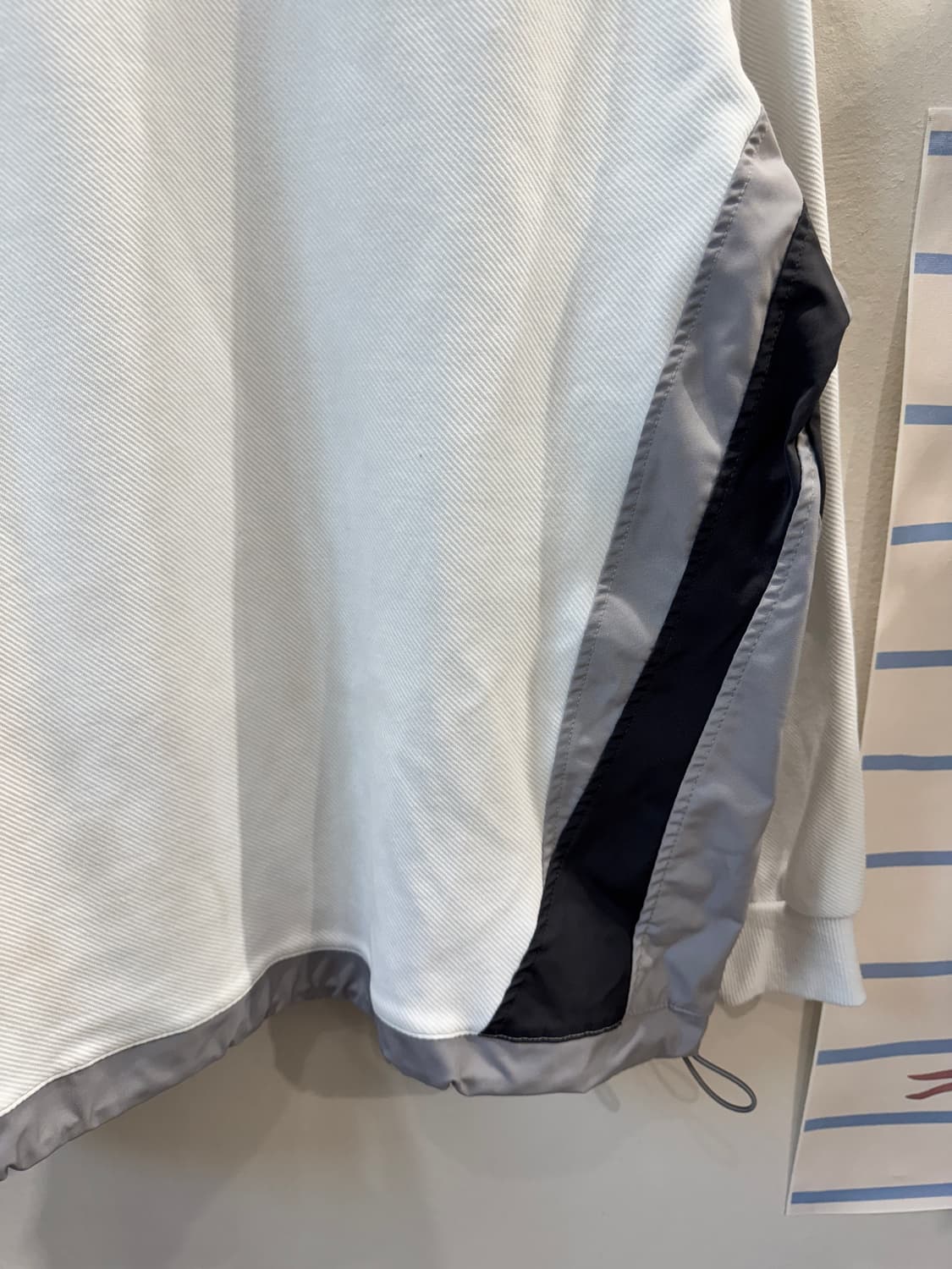 밑단 스트링 배색 맨투맨 상품이미지7