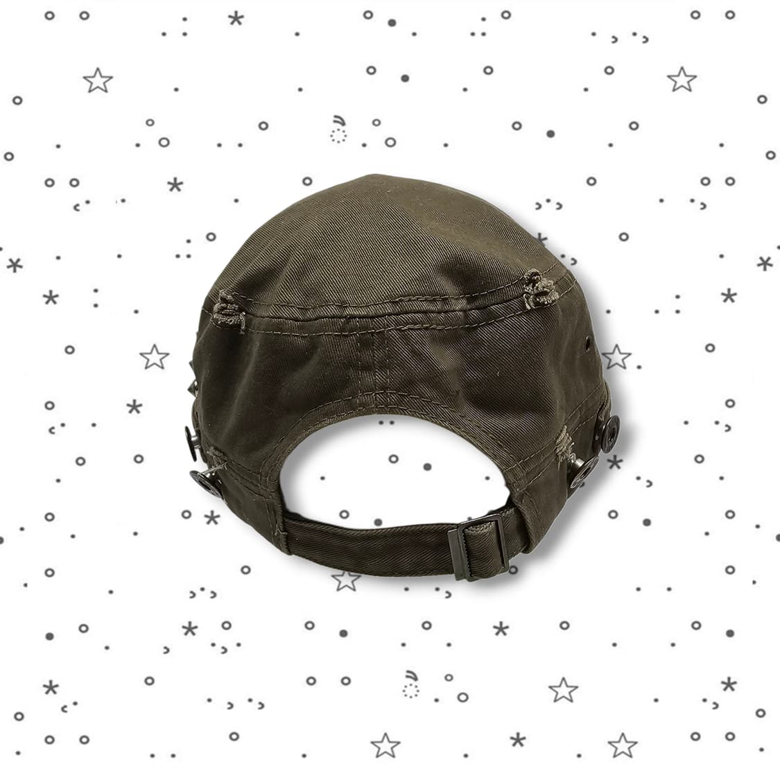  VTG 스터드 밀리터리 캡 상품이미지4