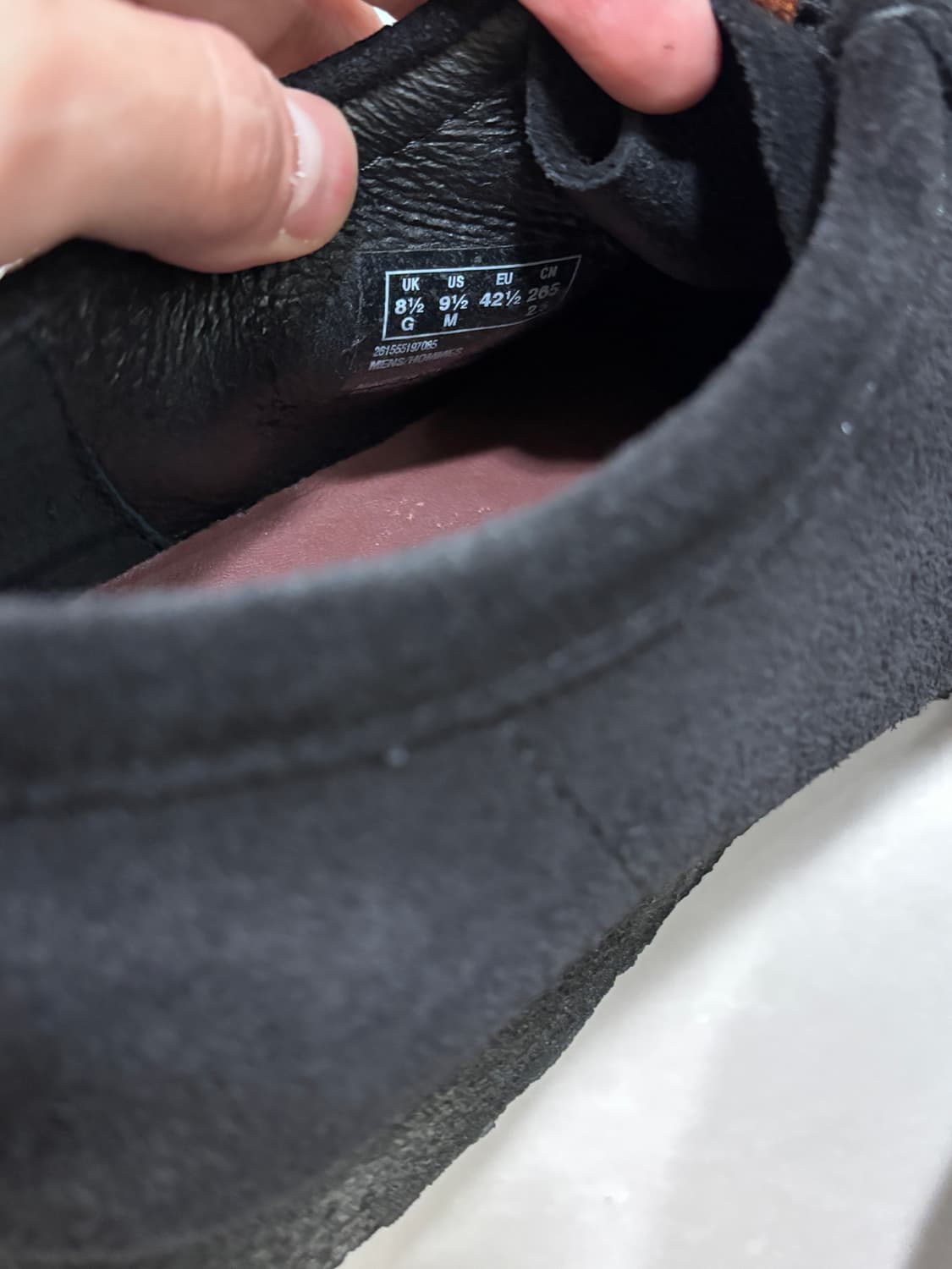 270 (UK8.5) 클락스 왈라비 블랙 상품이미지4