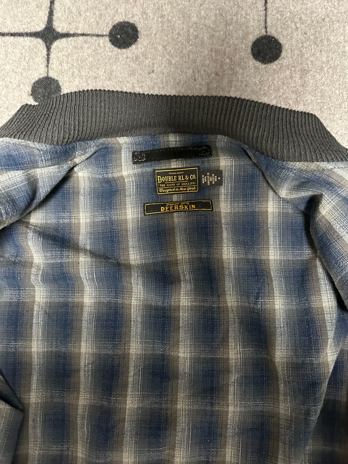 RRL 더블알엘 디어스킨 스웨이드 봄버 자켓 상품이미지3