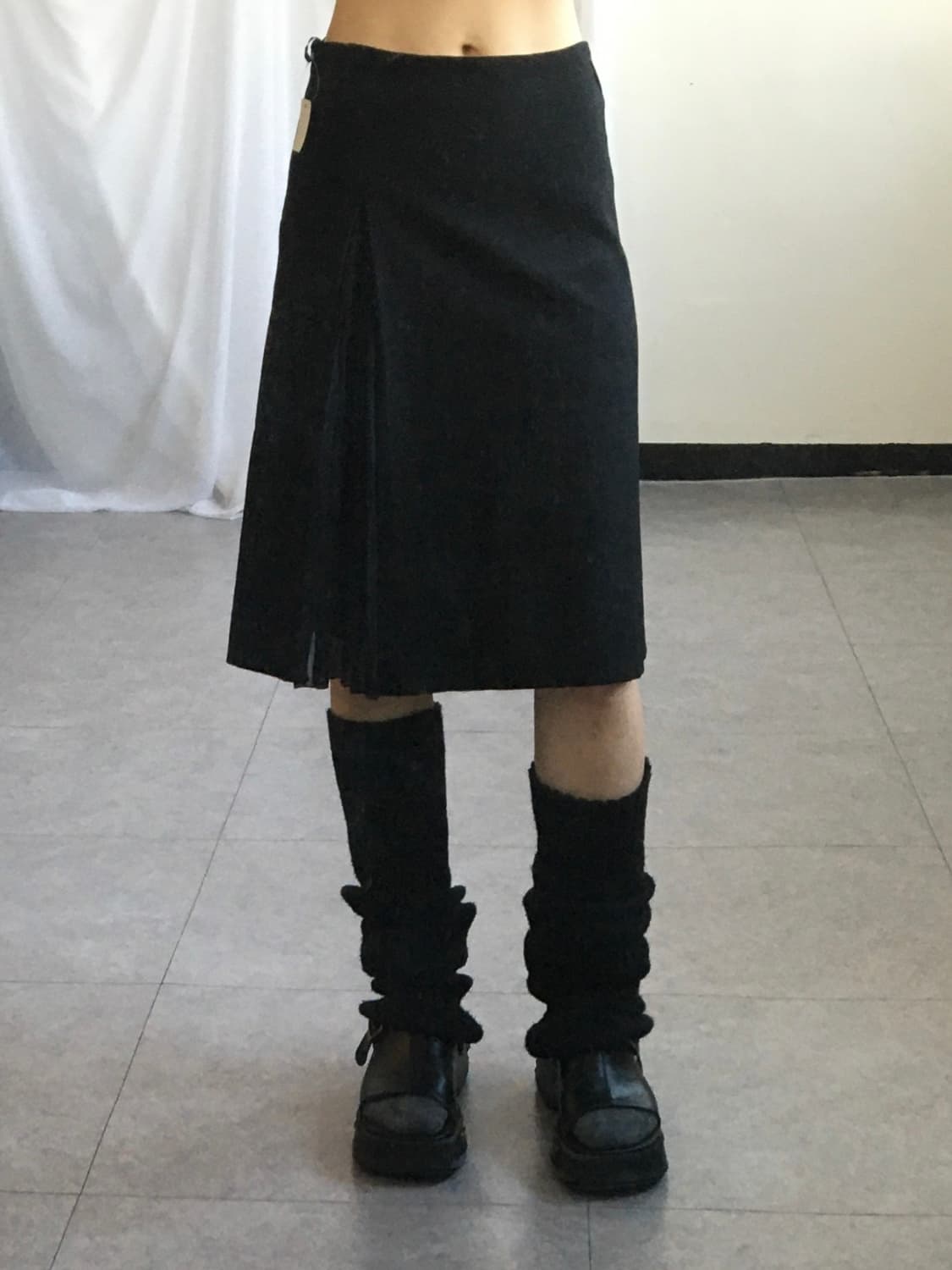 Pleats line point skirt 상품이미지4