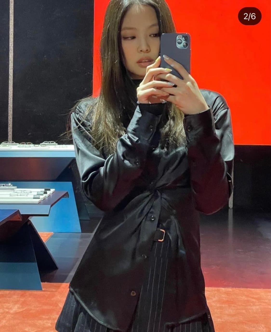 제니 착용 스푸닝 글로니 미니 스커트 s/m 상품이미지4