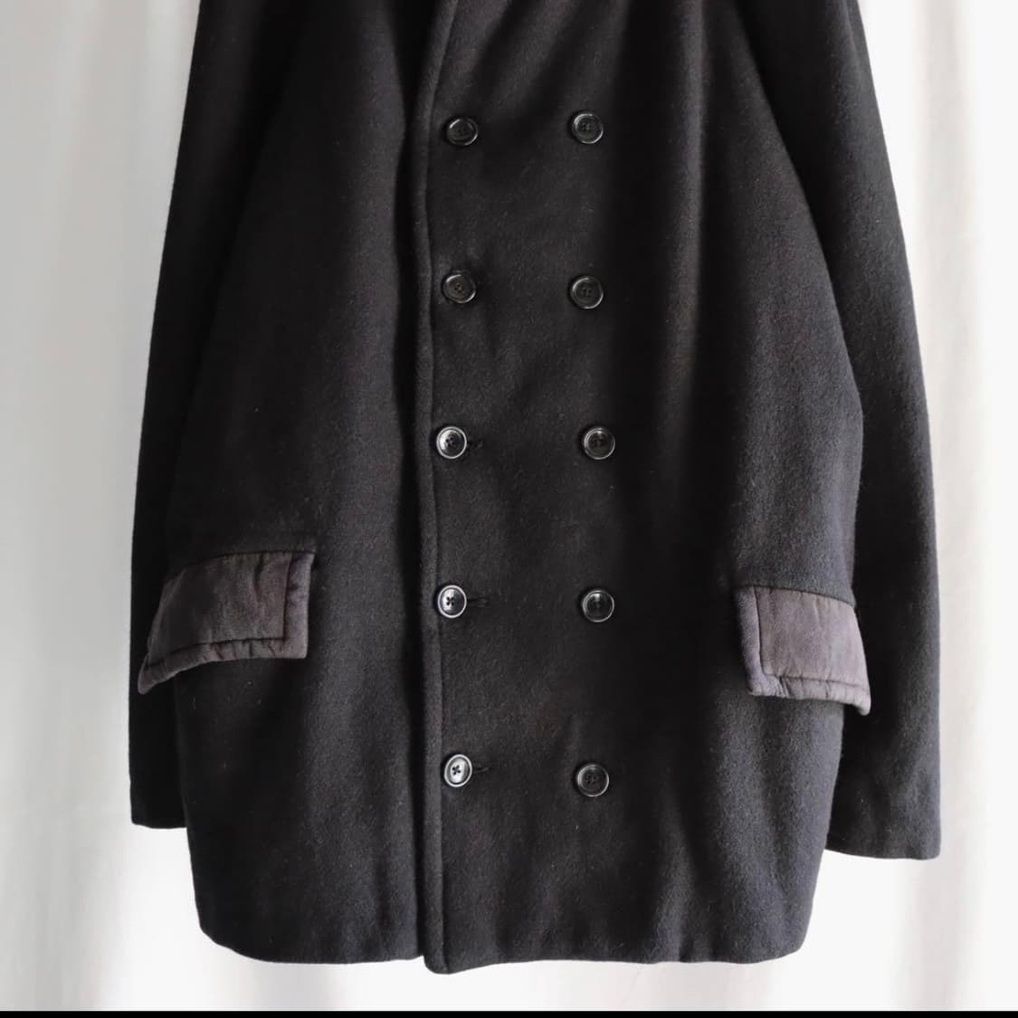 00s black double breasted coat 상품이미지4