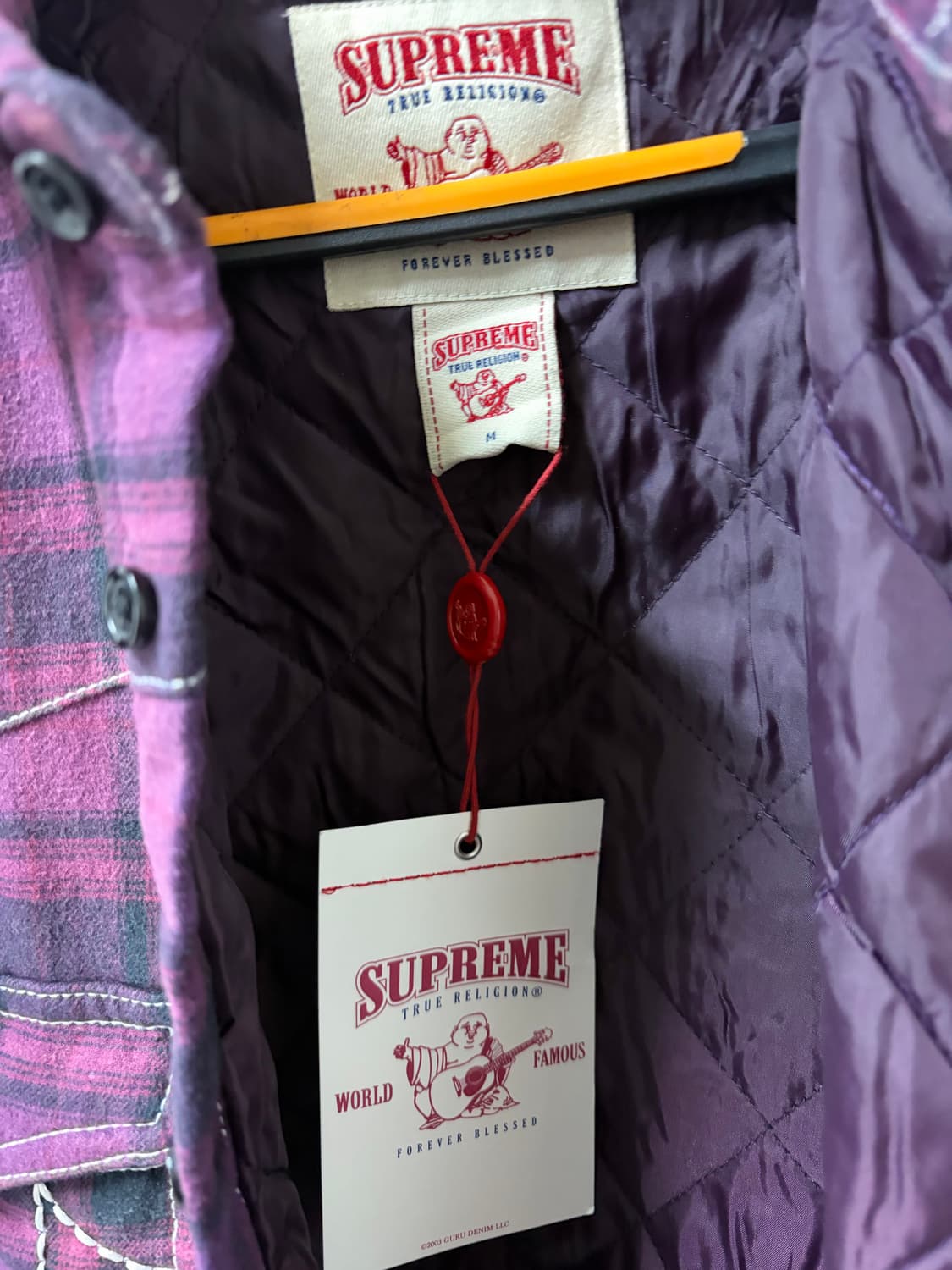 슈프림 x 트루릴리전 25FW 플란넬 셔츠 미디움 상품이미지3