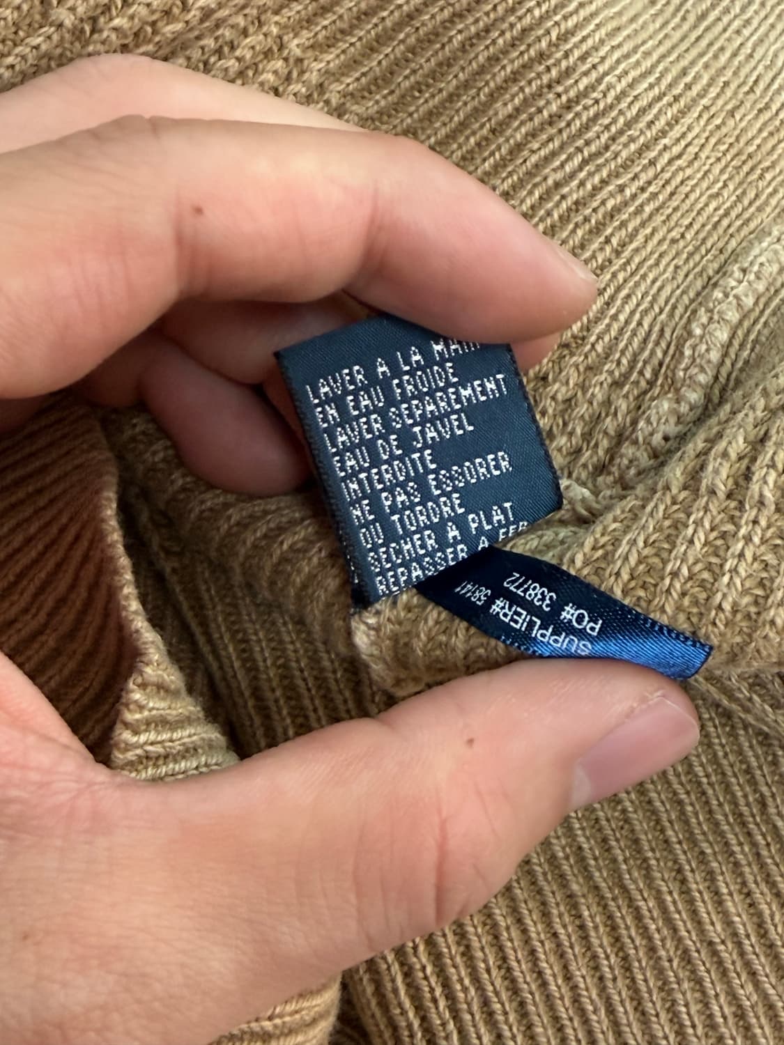 폴로 밀리터리 숄카라 니트 상품이미지5