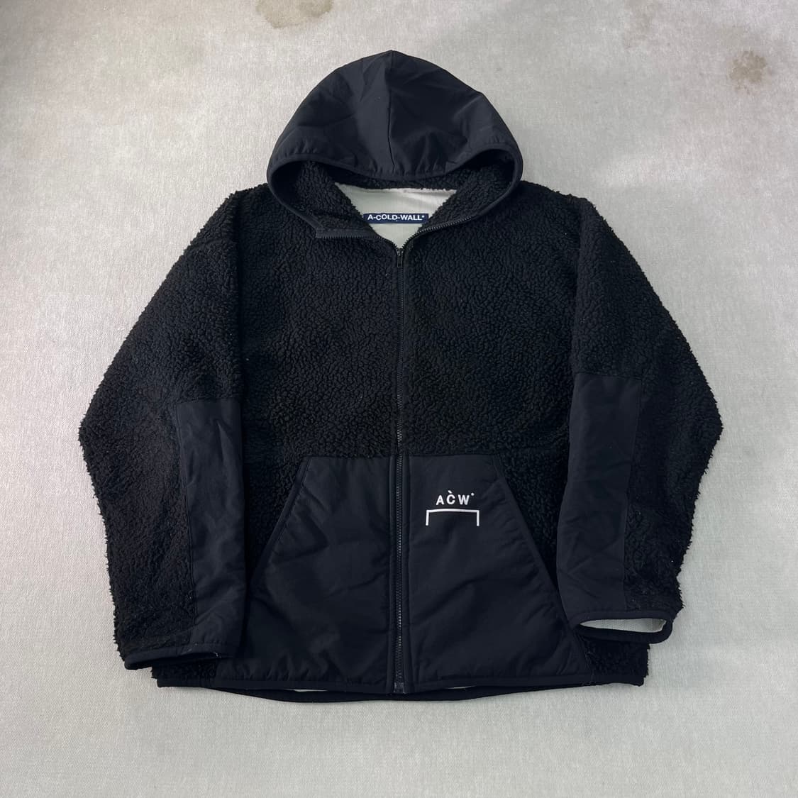 105 어콜드월 빅로고 양털 플리스 자켓 상품이미지2